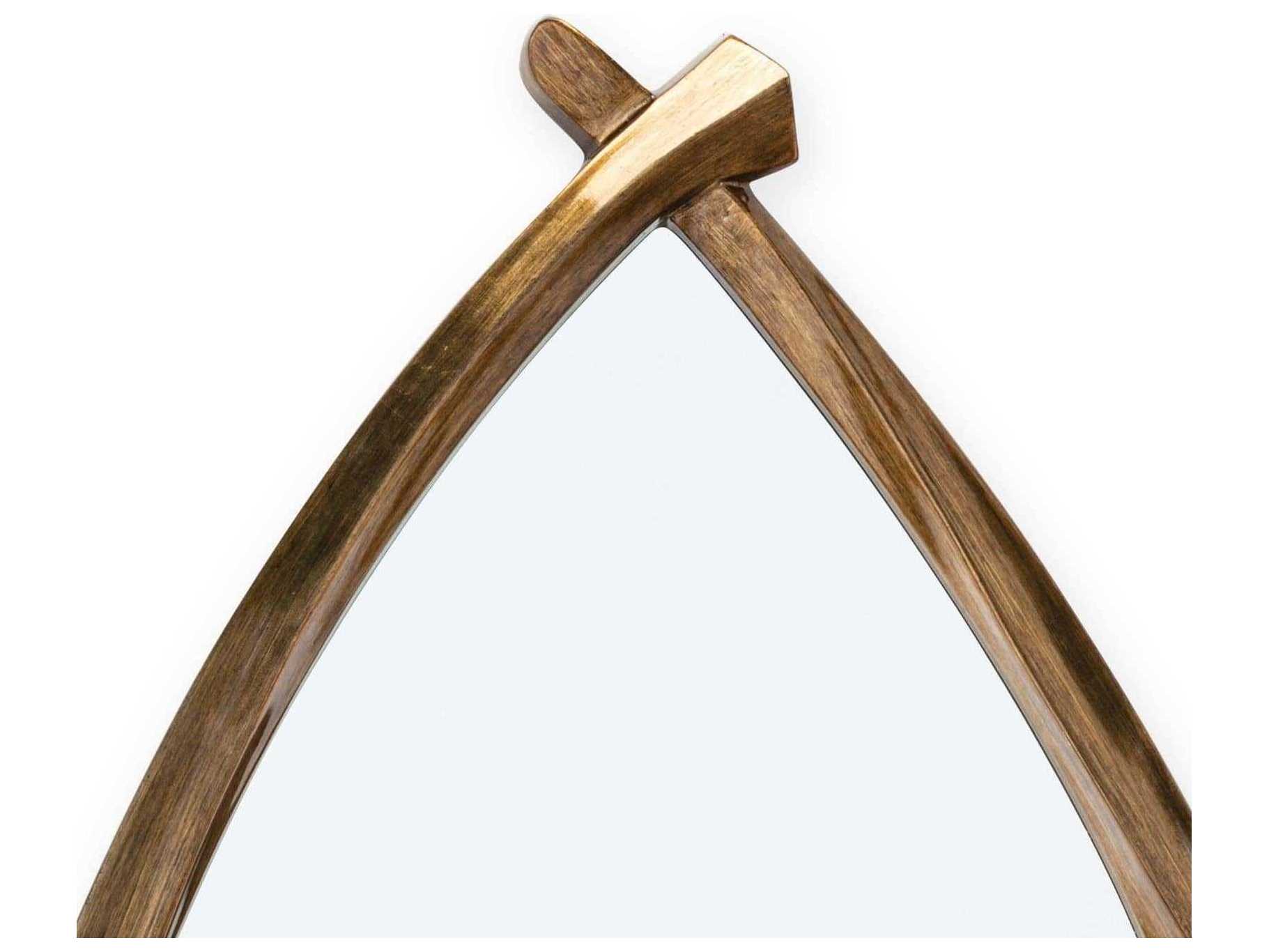 Regina Andrew Arbre Antique Gold Leaf Vertical Wall Mirror