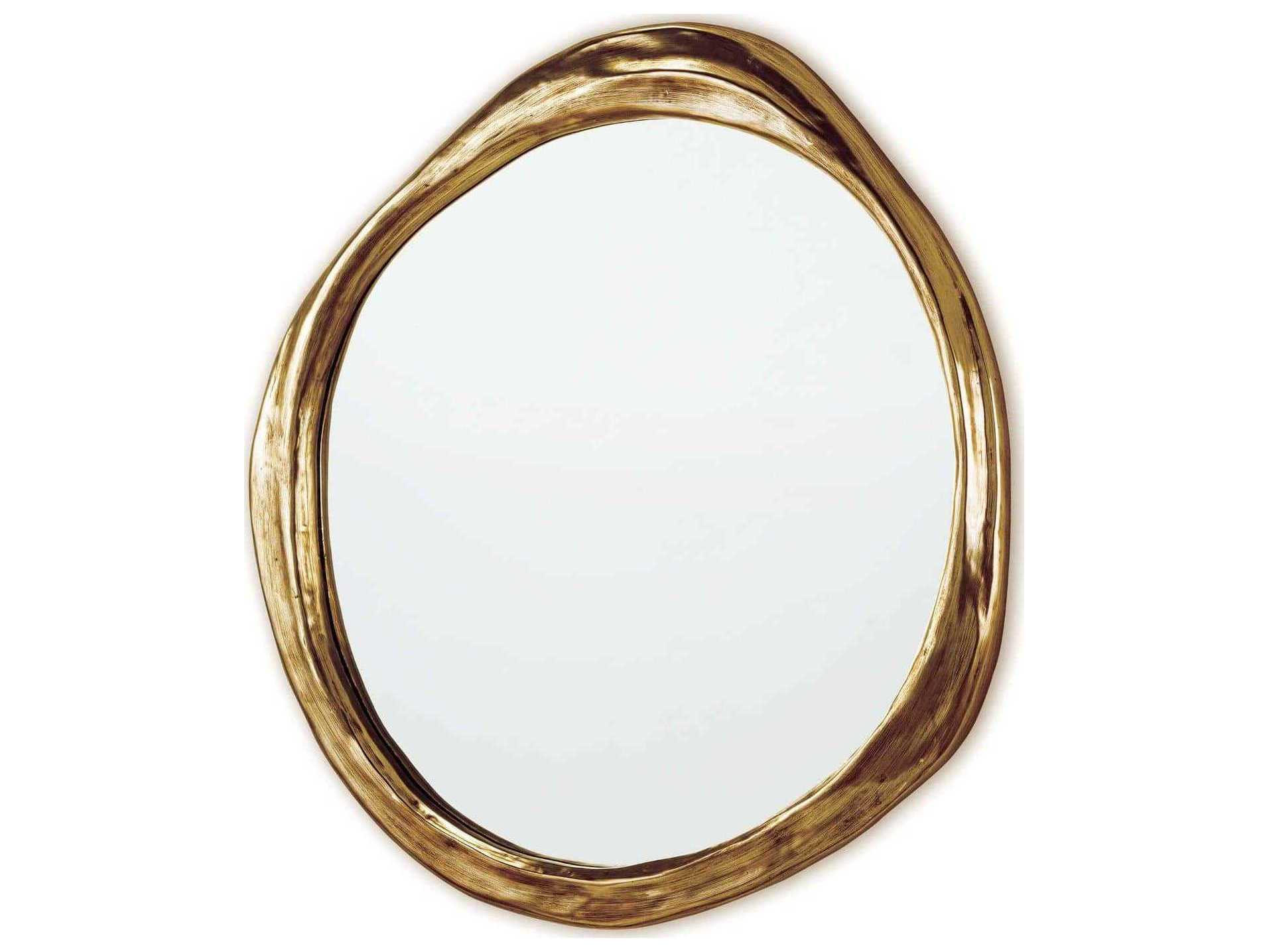 Regina Andrew Ibiza Antique Gold Round Wall Mirror