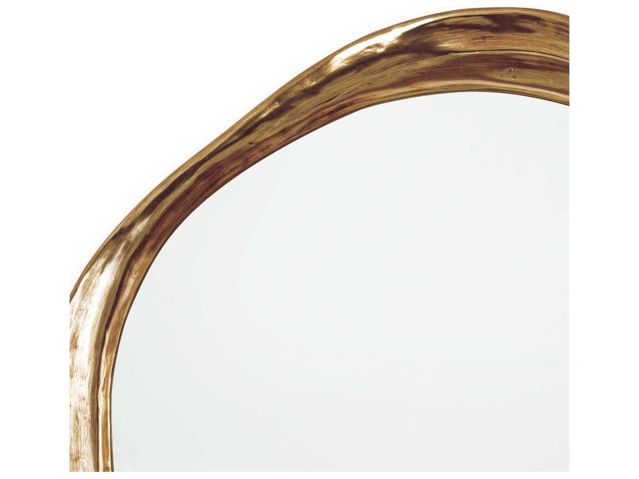 Regina Andrew Ibiza Antique Gold Round Wall Mirror