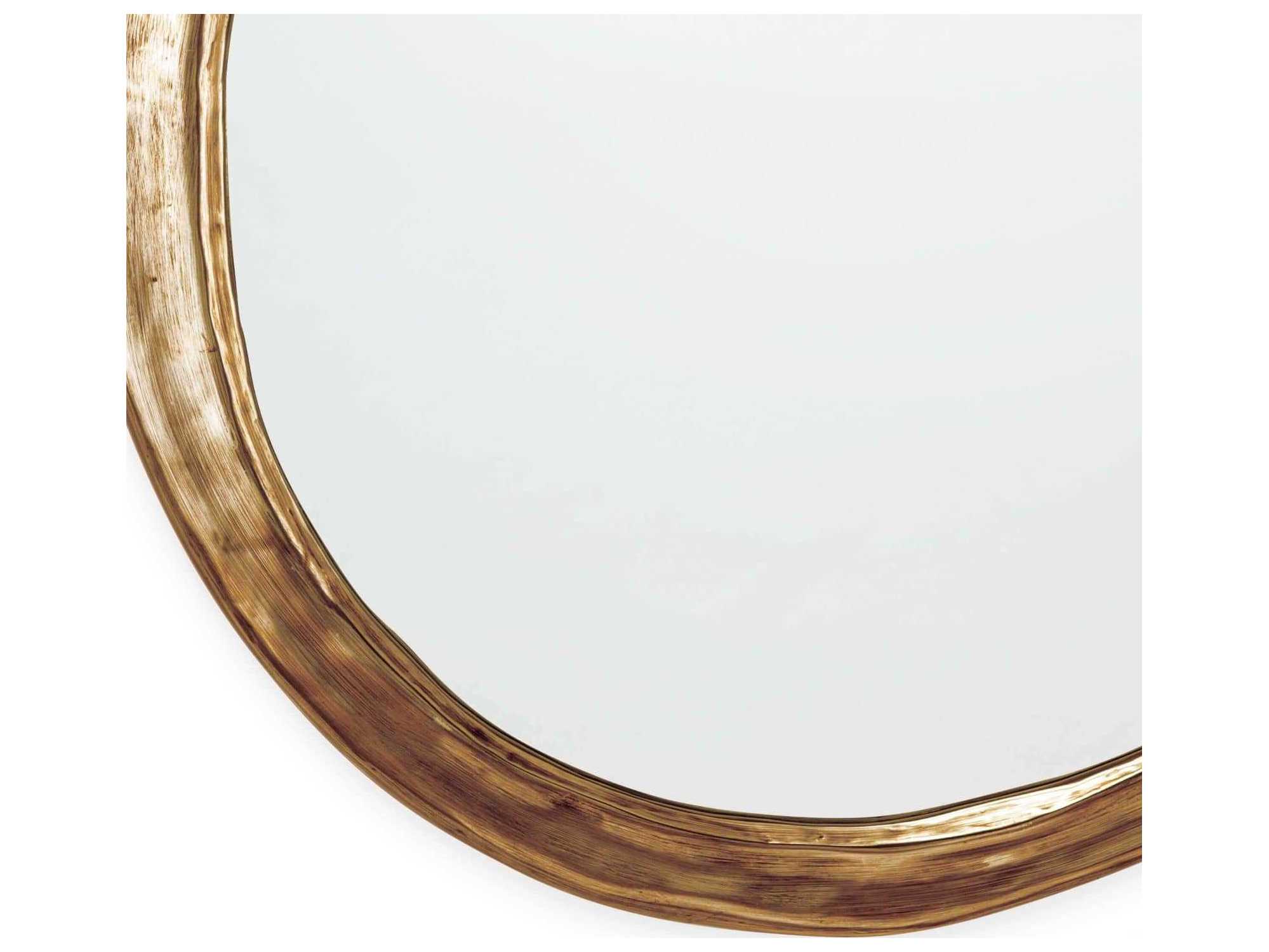 Regina Andrew Ibiza Antique Gold Round Wall Mirror
