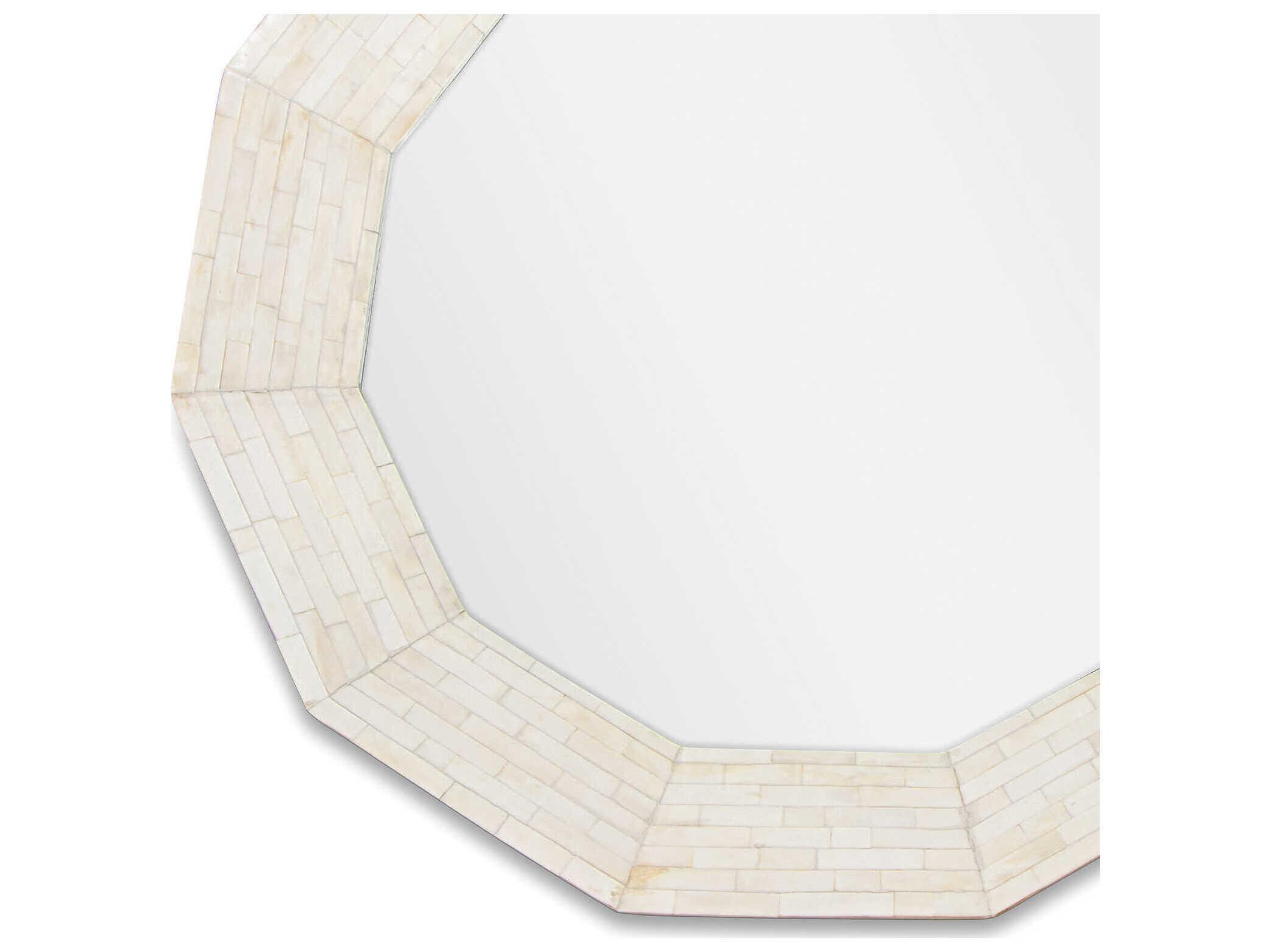 Regina Andrew Ares Natural Bone Round Wall Mirror