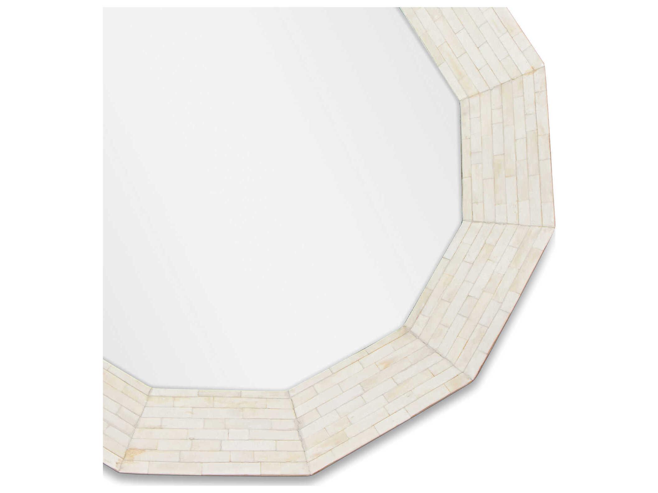 Regina Andrew Ares Natural Bone Round Wall Mirror
