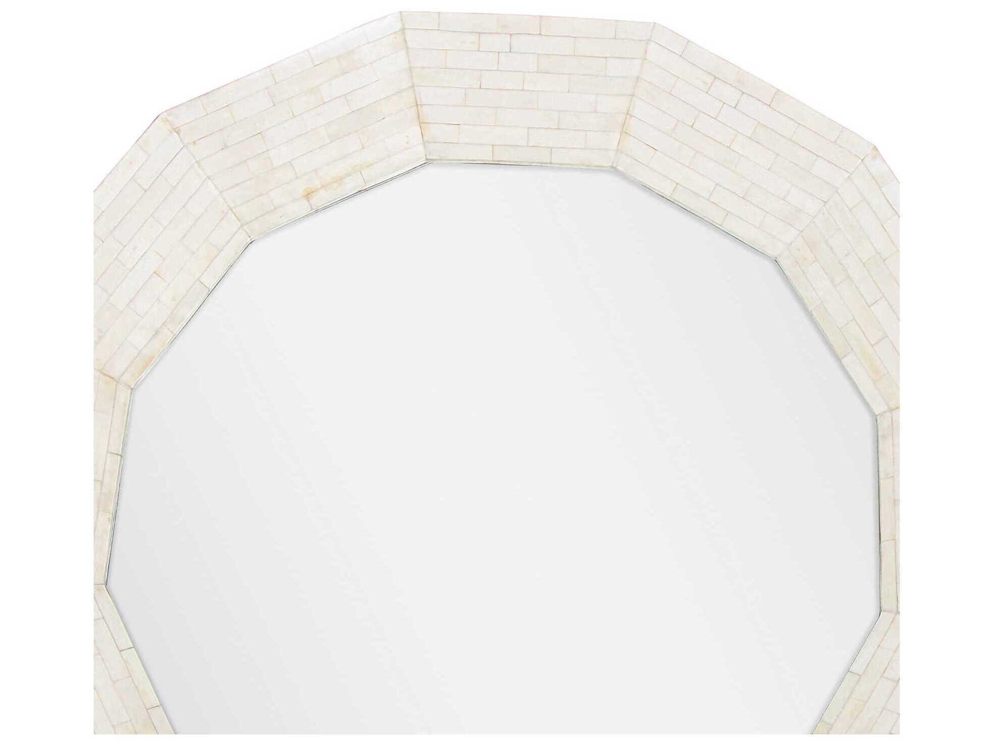 Regina Andrew Ares Natural Bone Round Wall Mirror