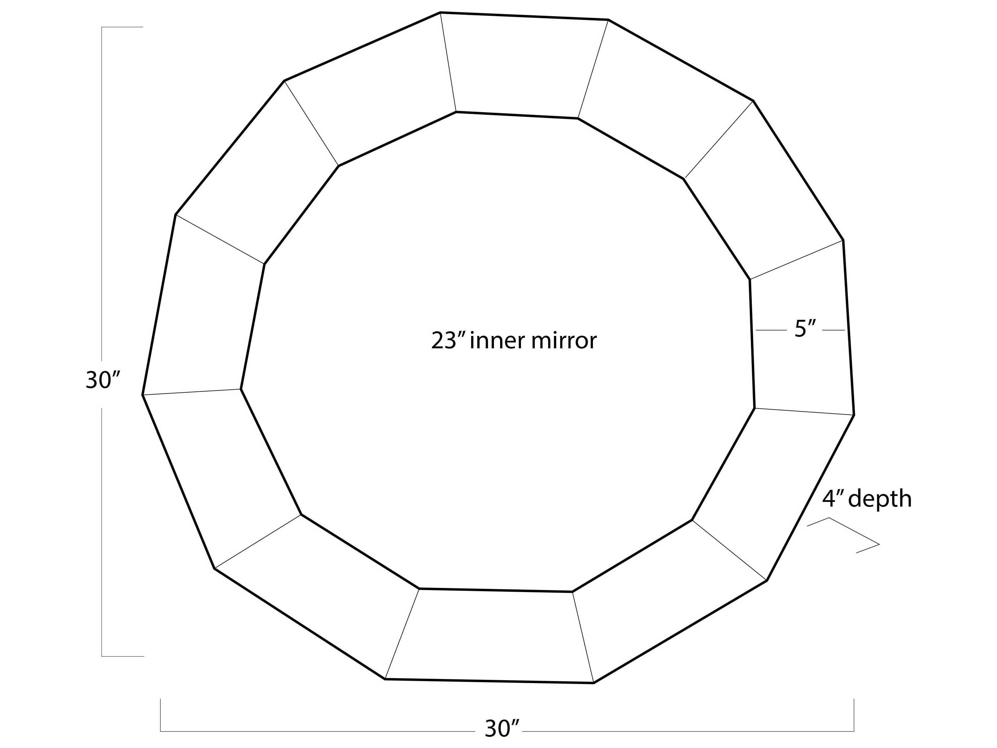 Regina Andrew Ares Natural Bone Round Wall Mirror