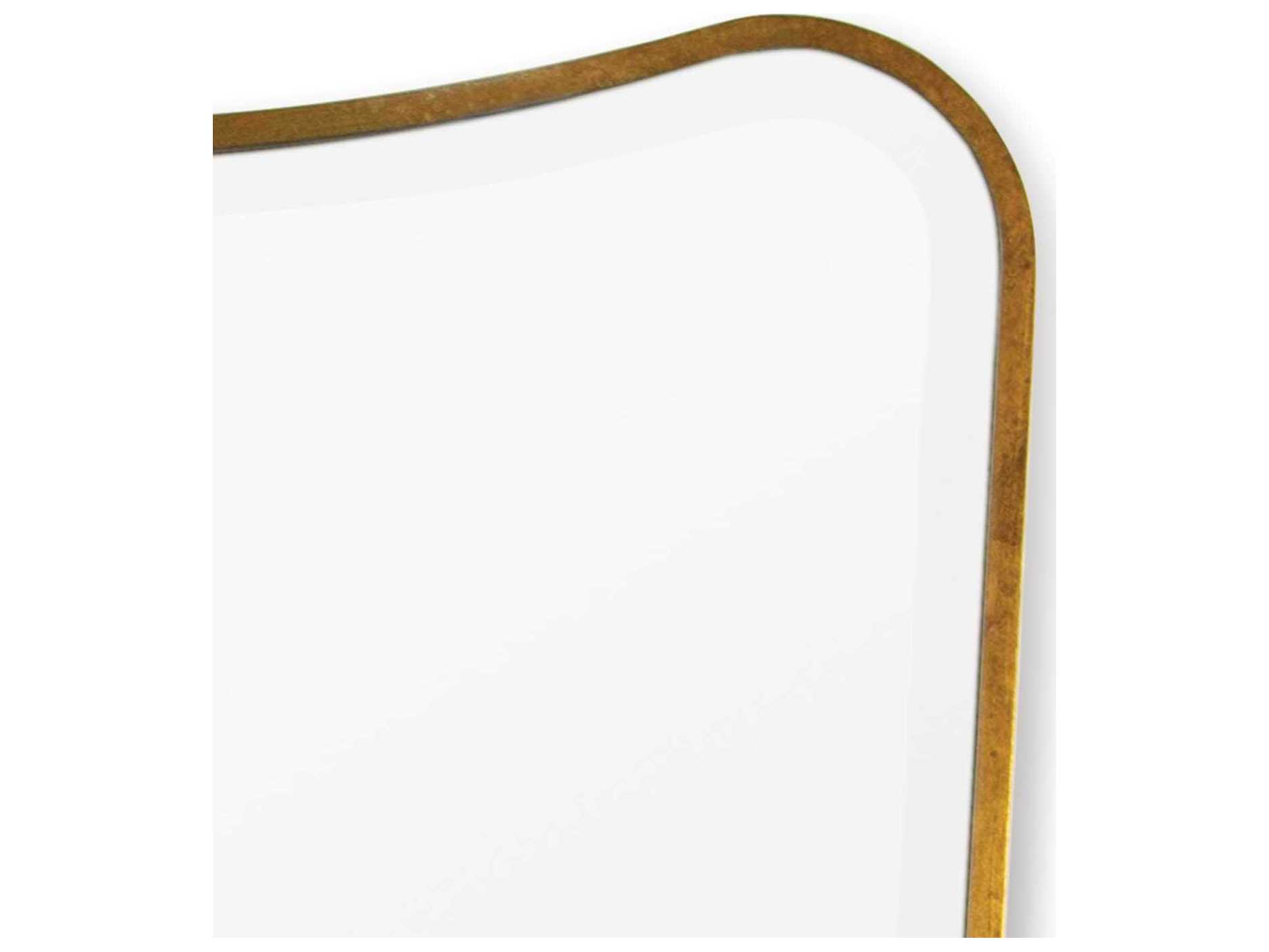 Regina Andrew Gold Leaf Rectangular Wall Mirror