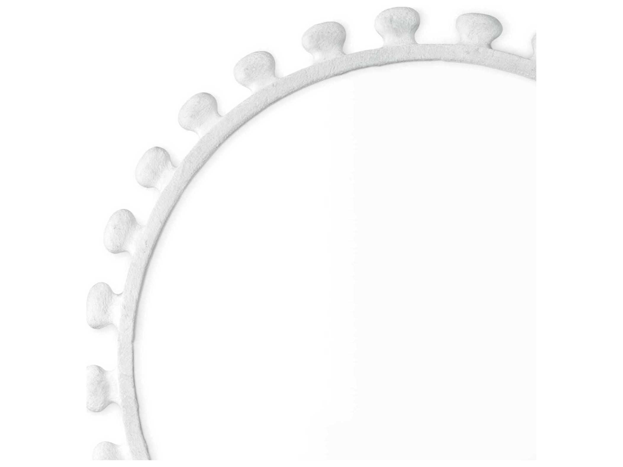 Regina Andrew Sanya White Round Wall Mirror