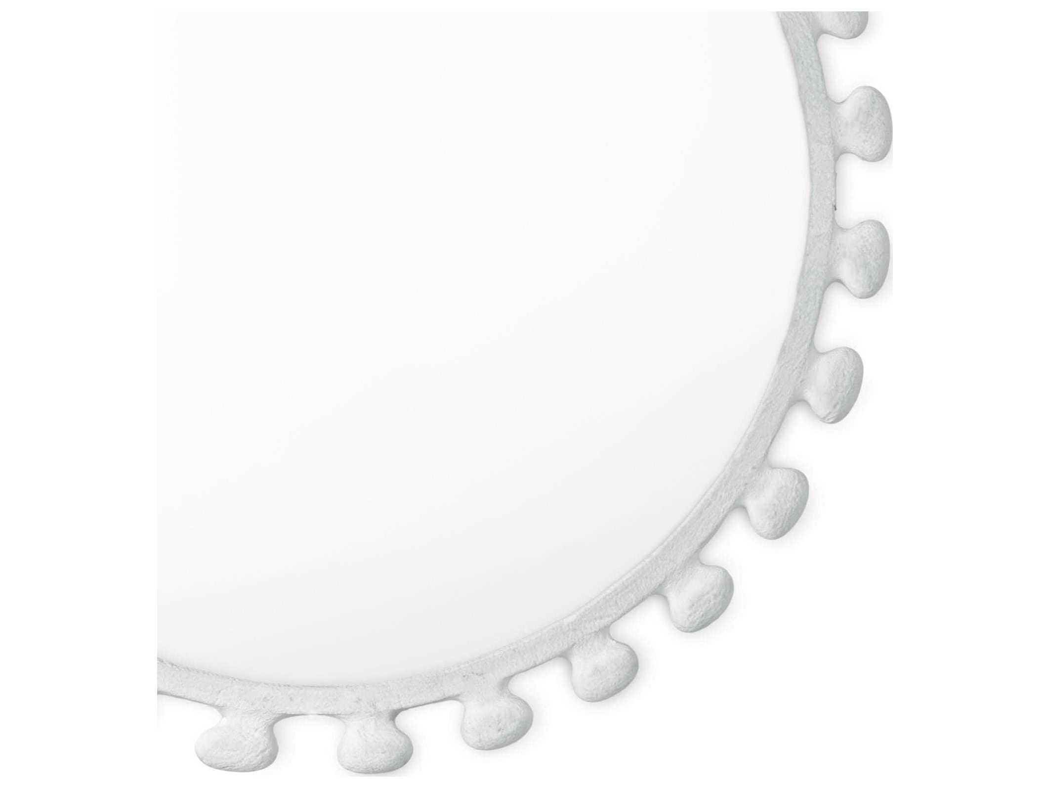 Regina Andrew Sanya White Round Wall Mirror