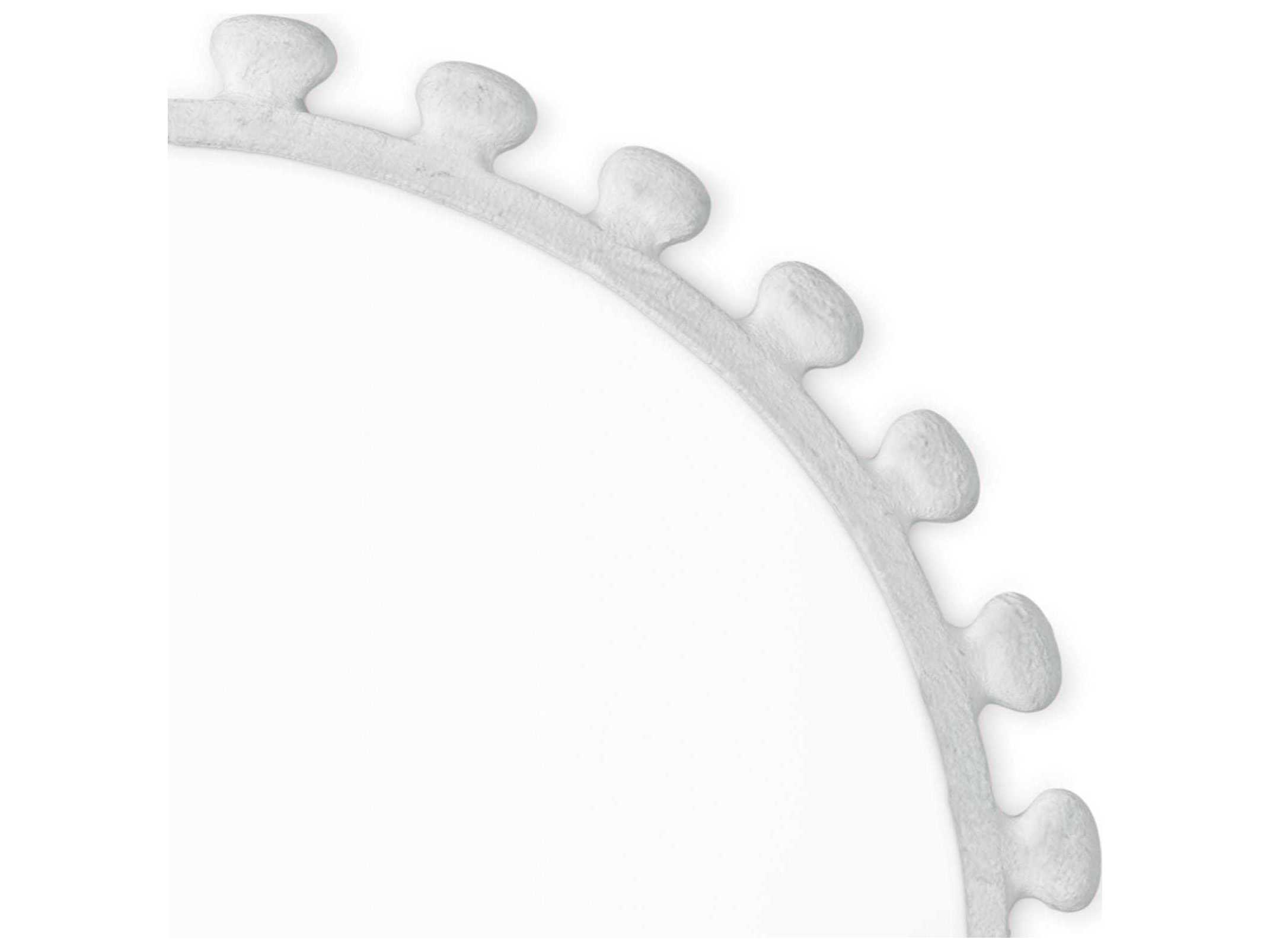Regina Andrew Sanya White Round Wall Mirror