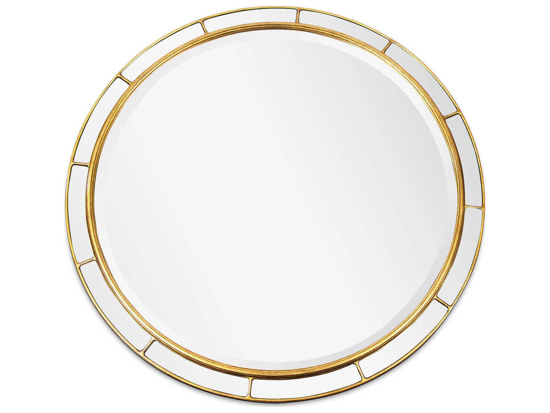Regina Andrew Plaza Antique Gold Leaf Round Wall Mirror