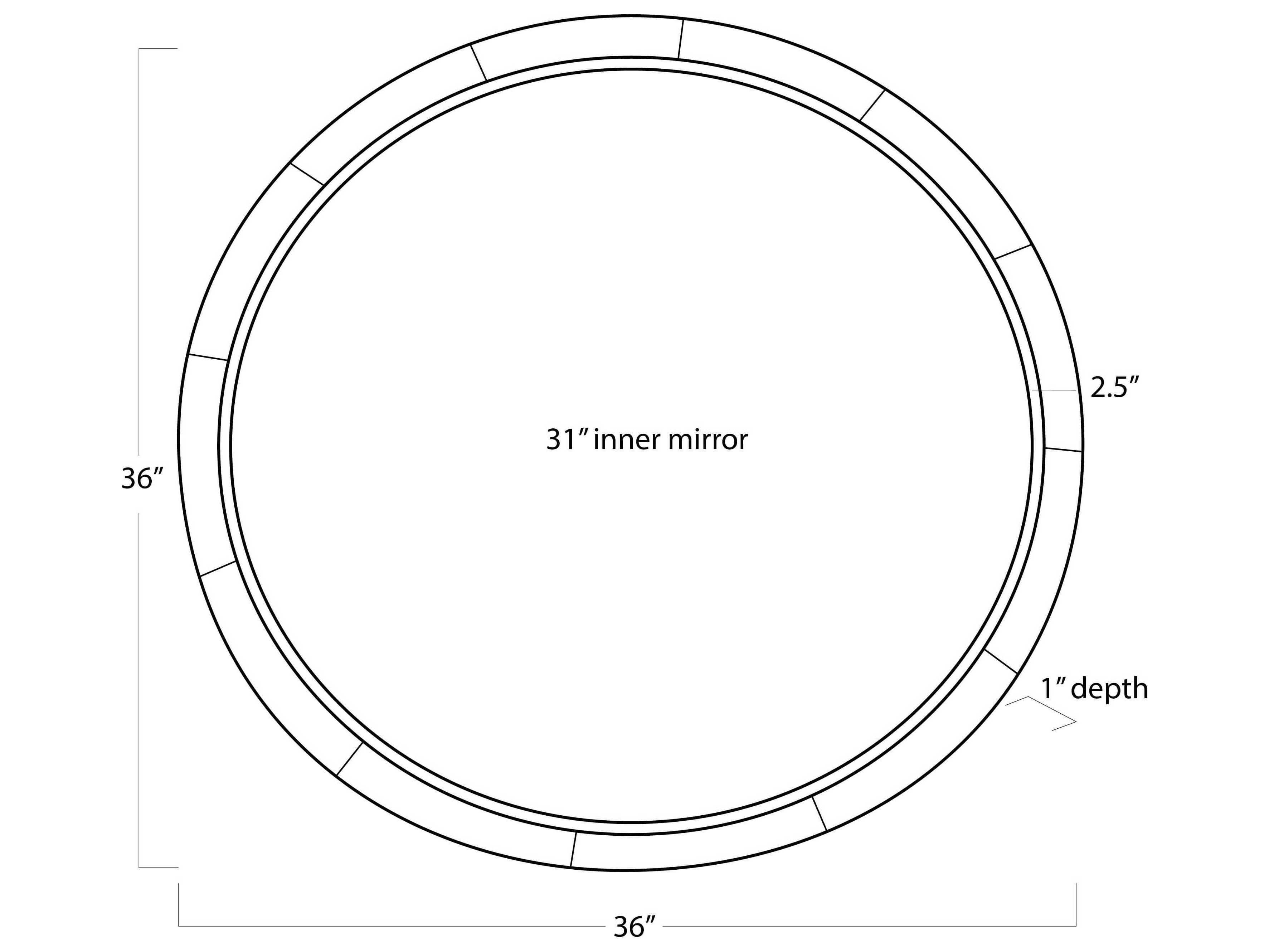 Regina Andrew Plaza Antique Gold Leaf Round Wall Mirror