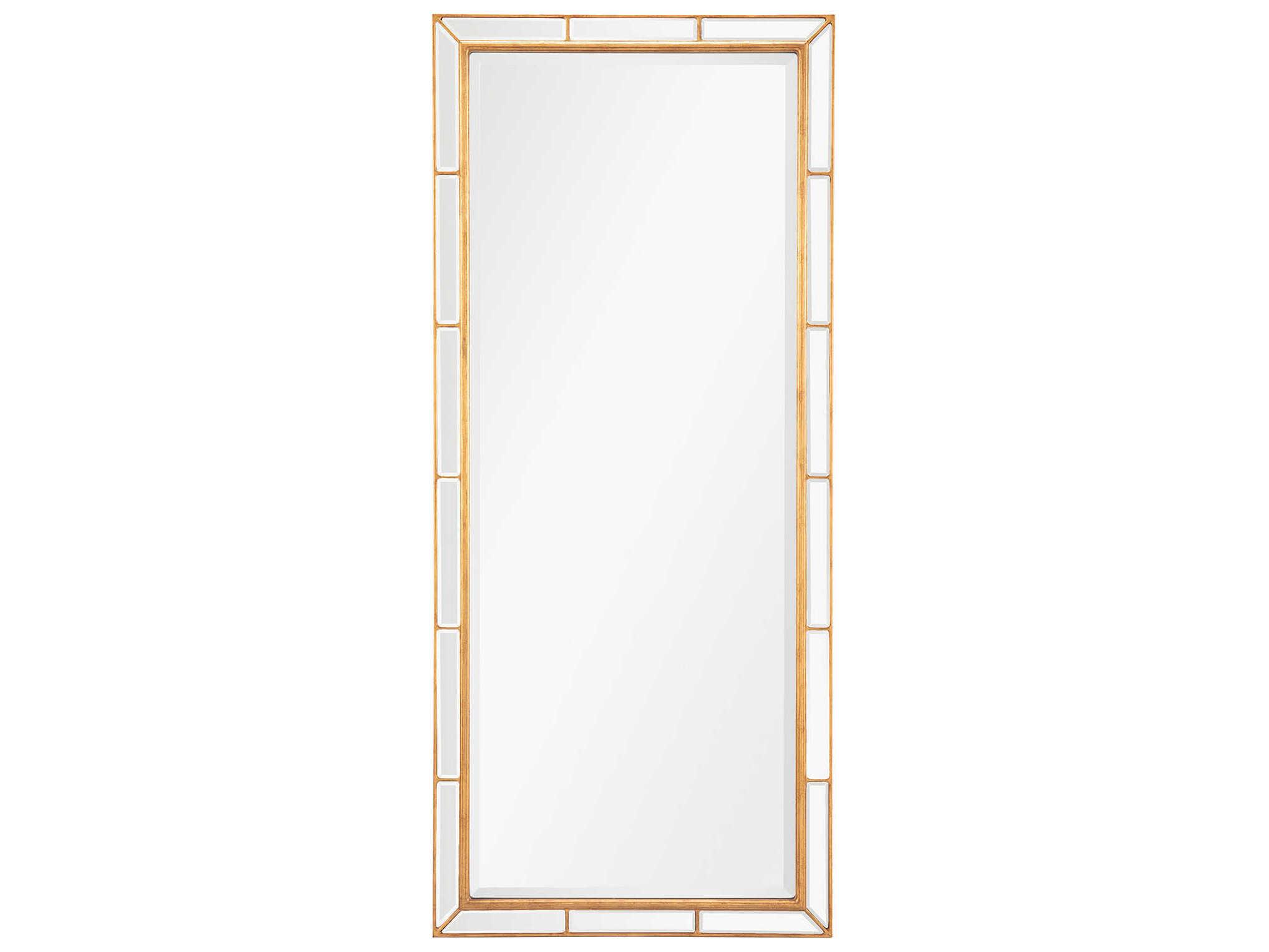 Regina Andrew Plaza Antique Gold Leaf Rectangular Floor Mirror