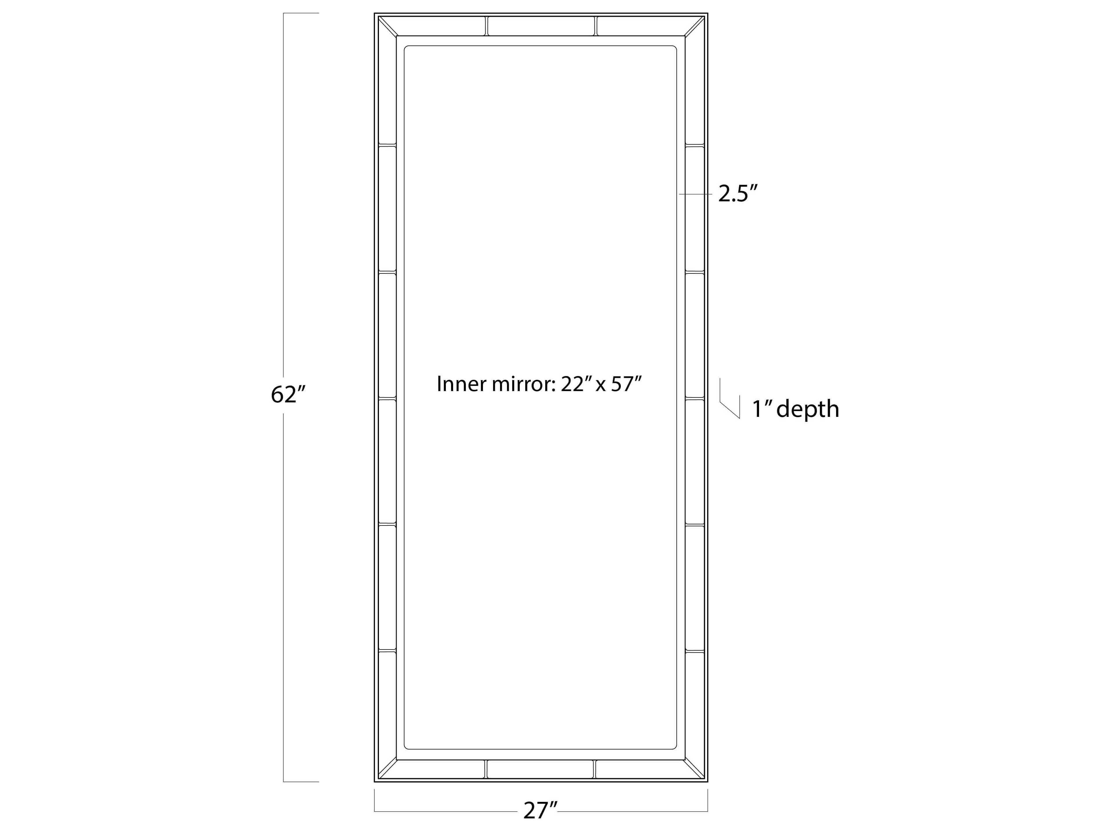 Regina Andrew Plaza Antique Gold Leaf Rectangular Floor Mirror