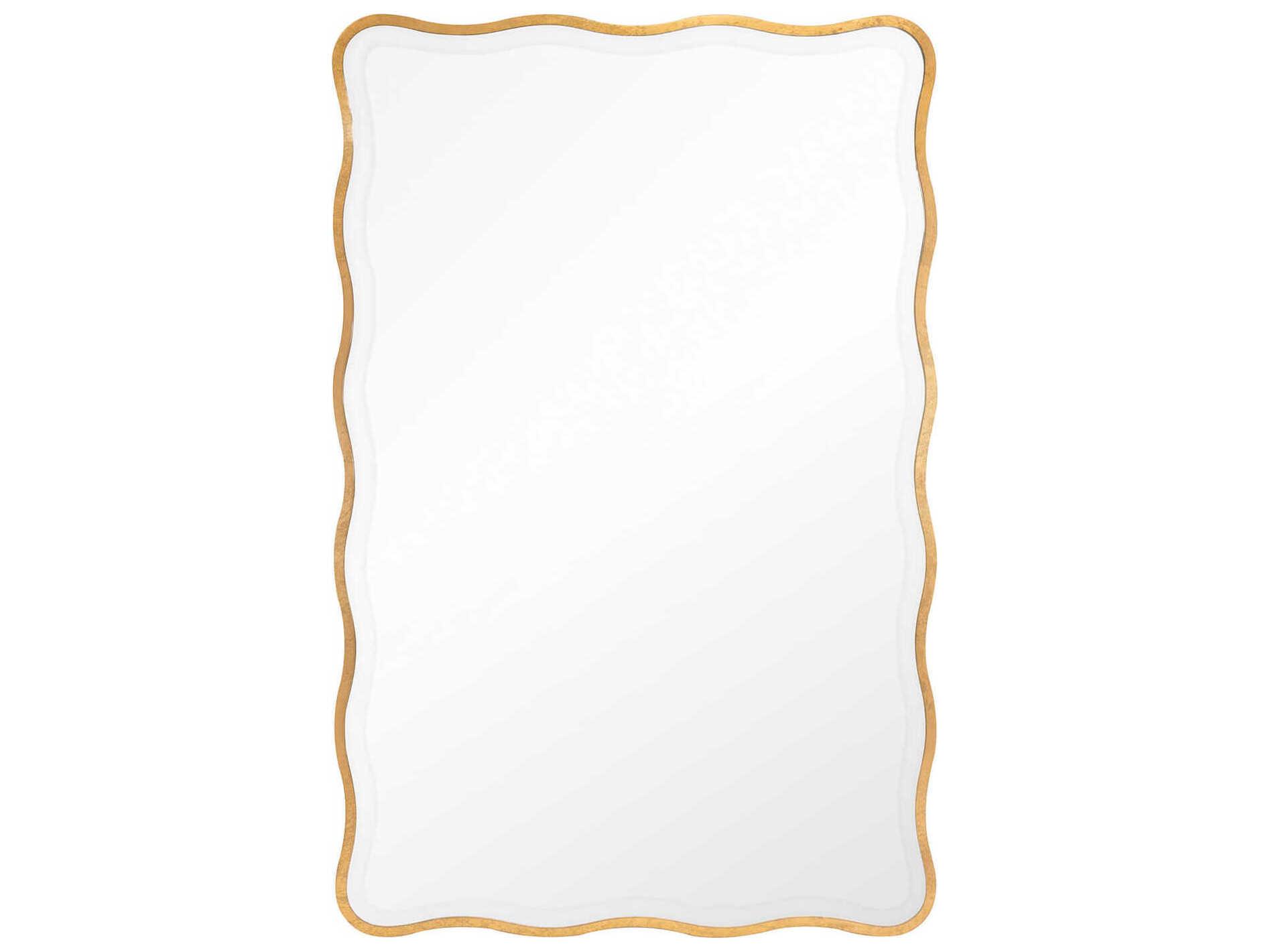 Regina Andrew Gold Leaf Rectangular Wall Mirror