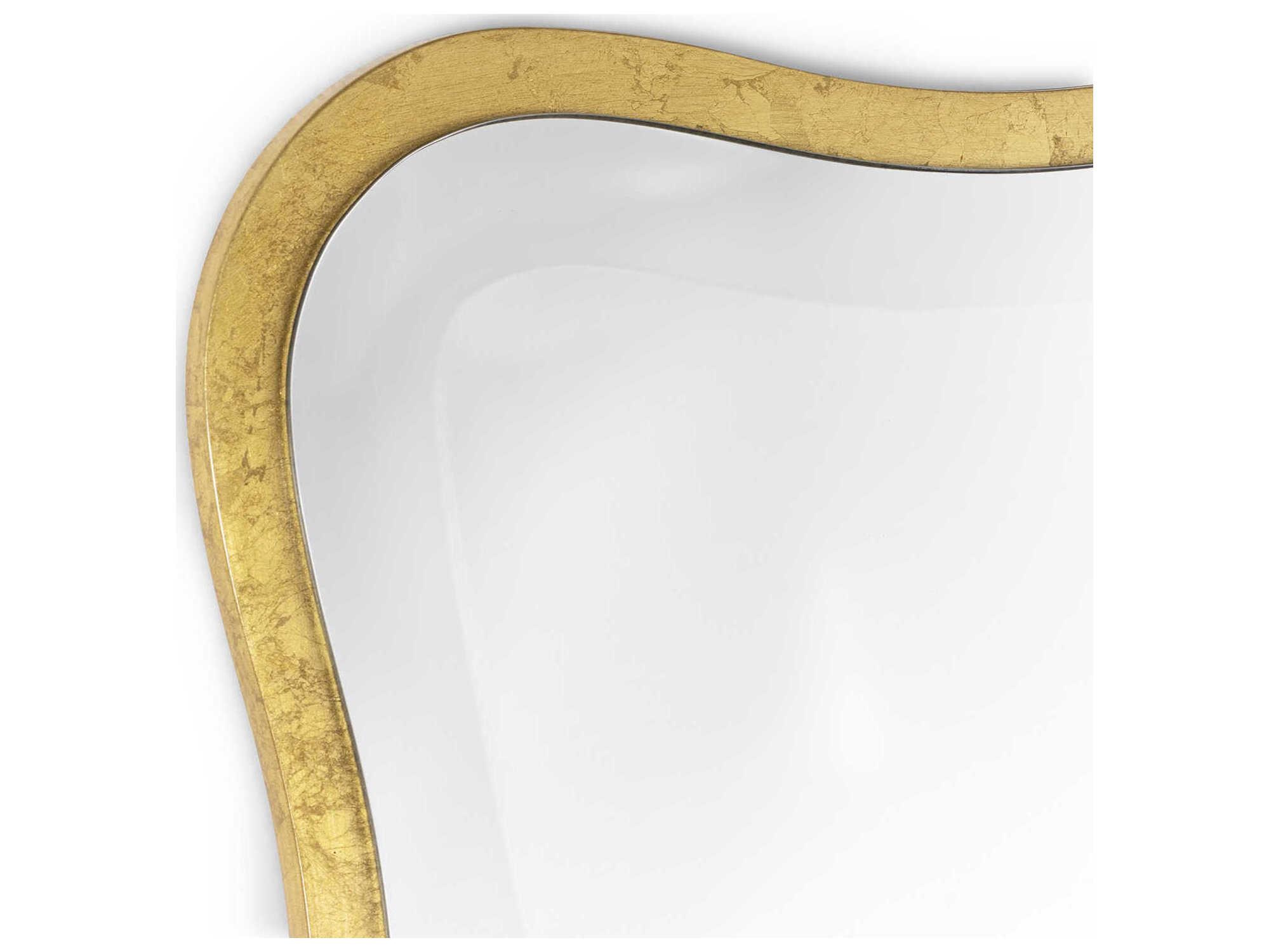 Regina Andrew Gold Leaf Rectangular Wall Mirror