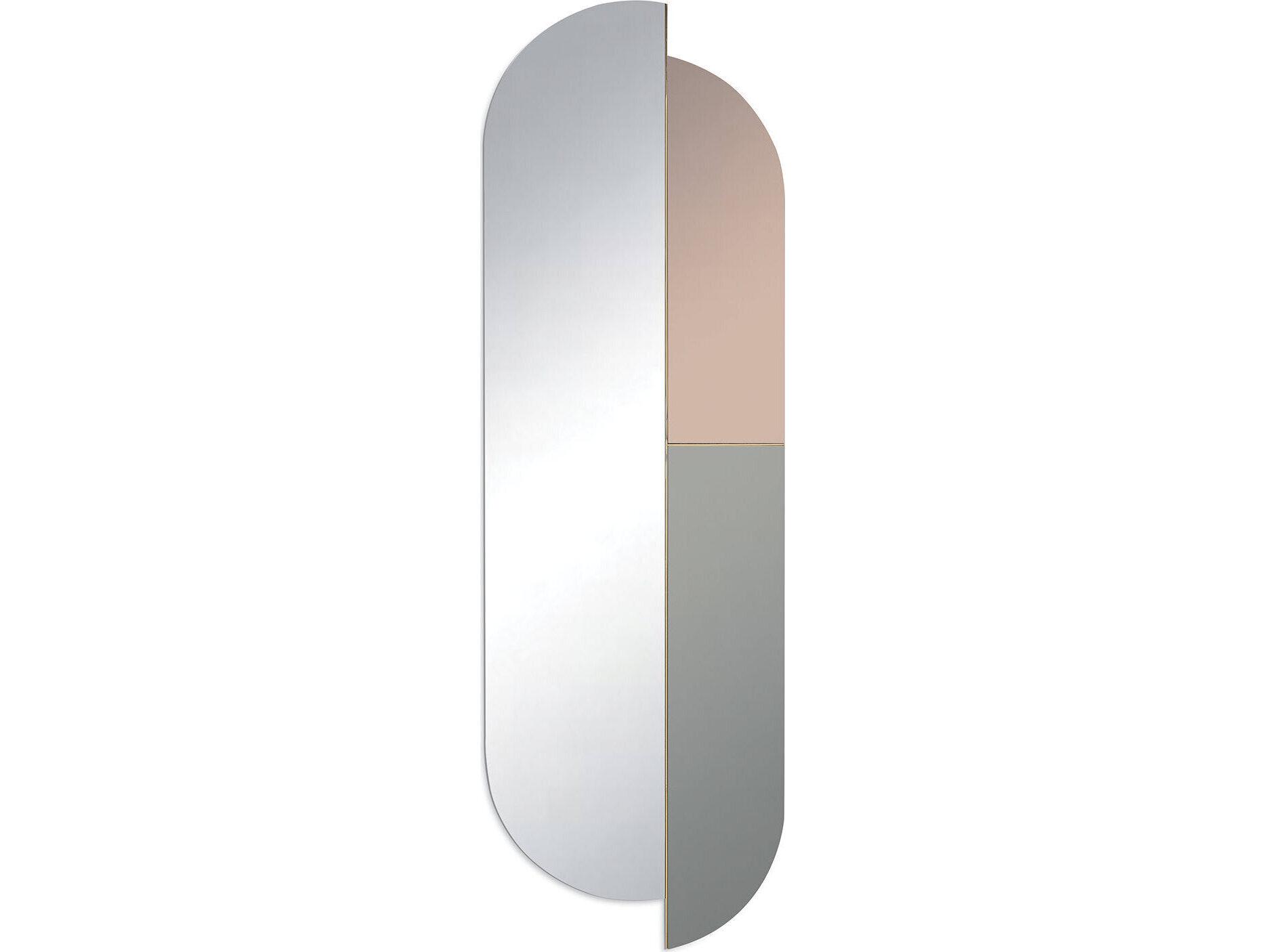 Regina Andrew Iris Gold Clear Wall Mirror Vertical