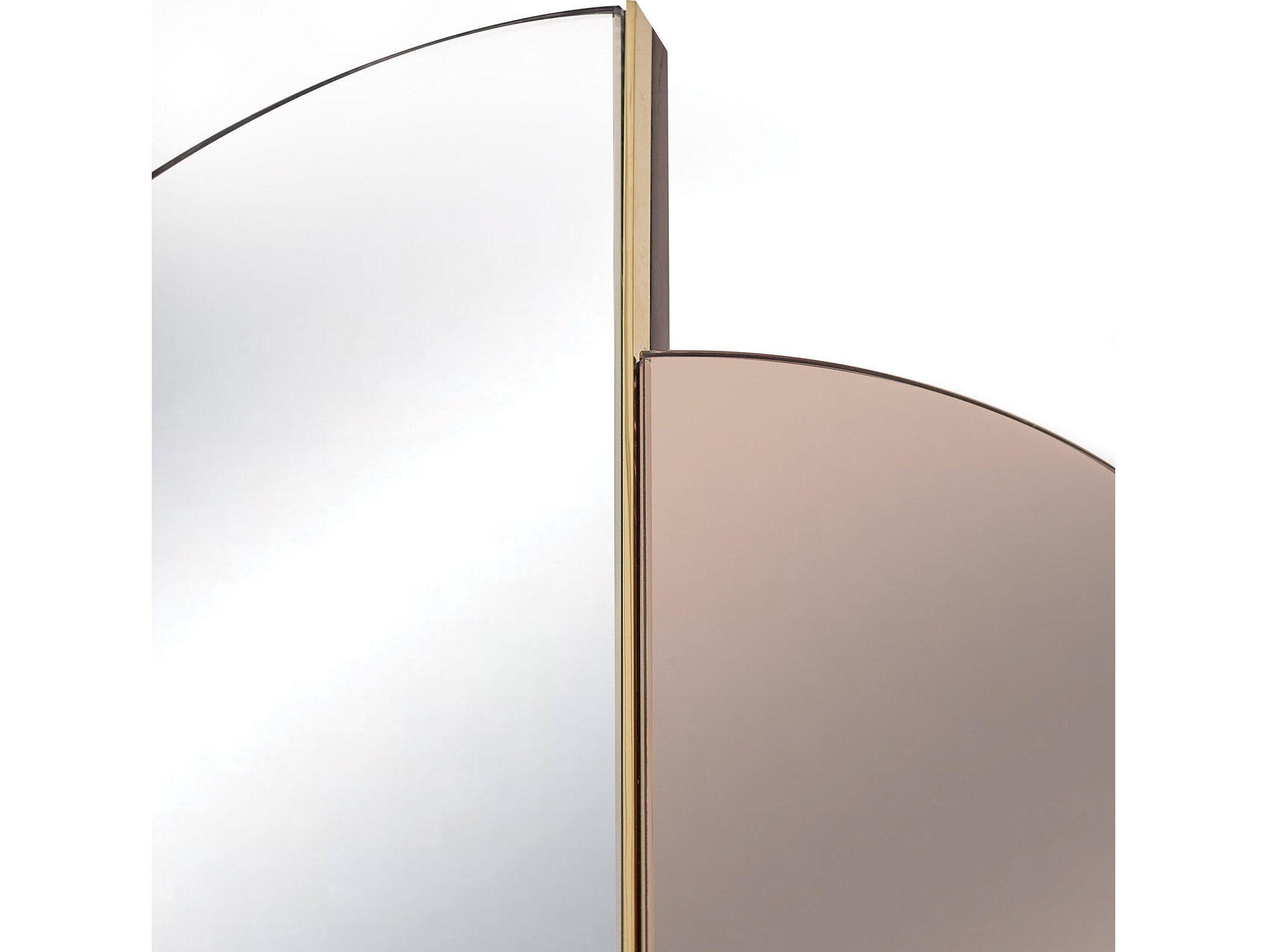 Regina Andrew Iris Gold Clear Wall Mirror Vertical