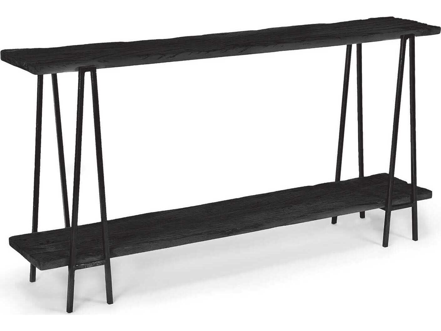 Regina Andrew Ash Rectangular Wood Black Console Table