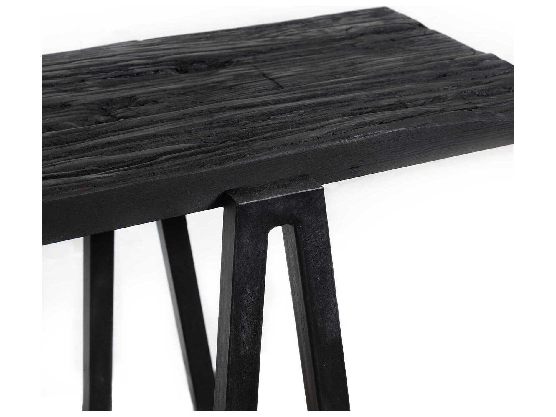 Regina Andrew Ash Rectangular Wood Black Console Table