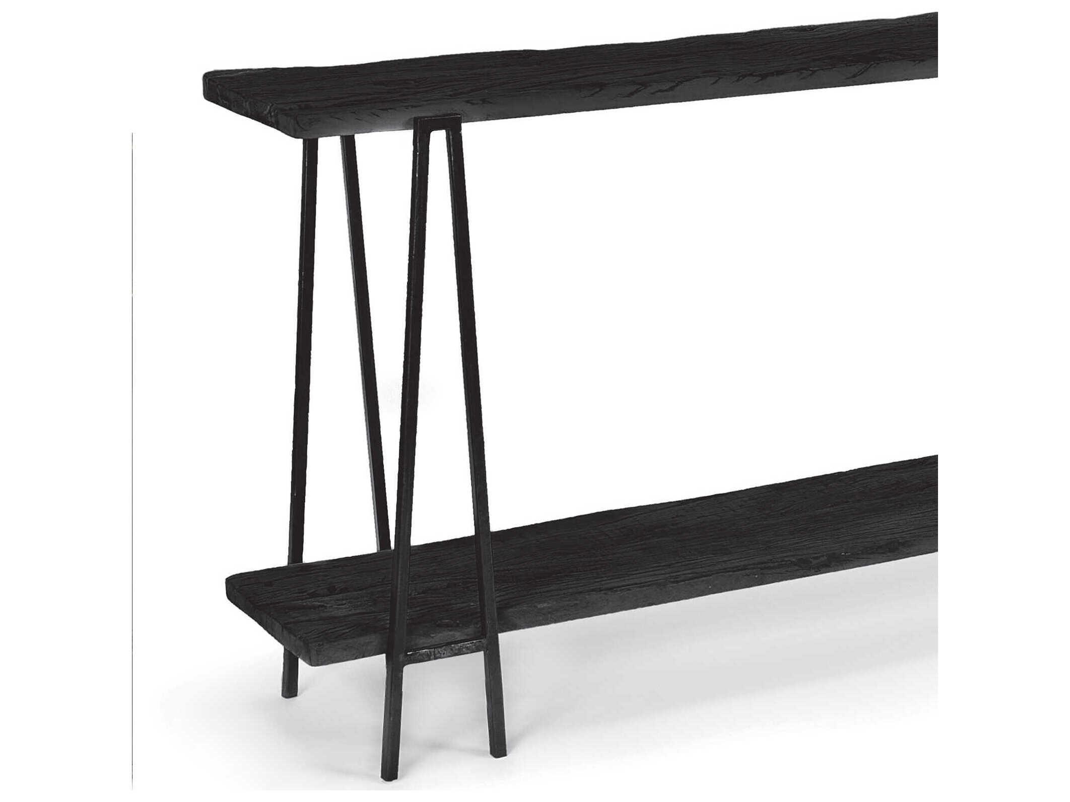 Regina Andrew Ash Rectangular Wood Black Console Table