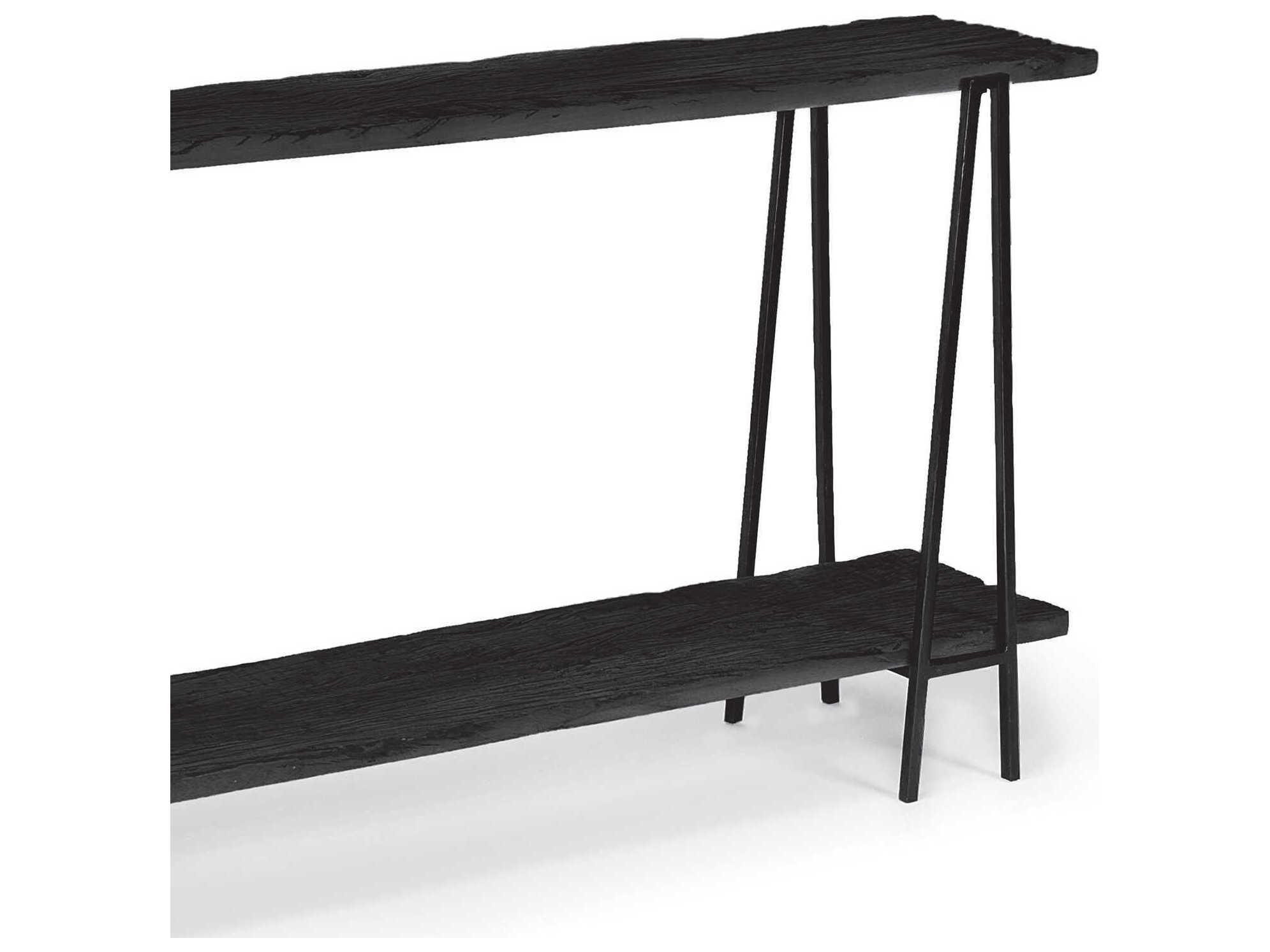 Regina Andrew Ash Rectangular Wood Black Console Table