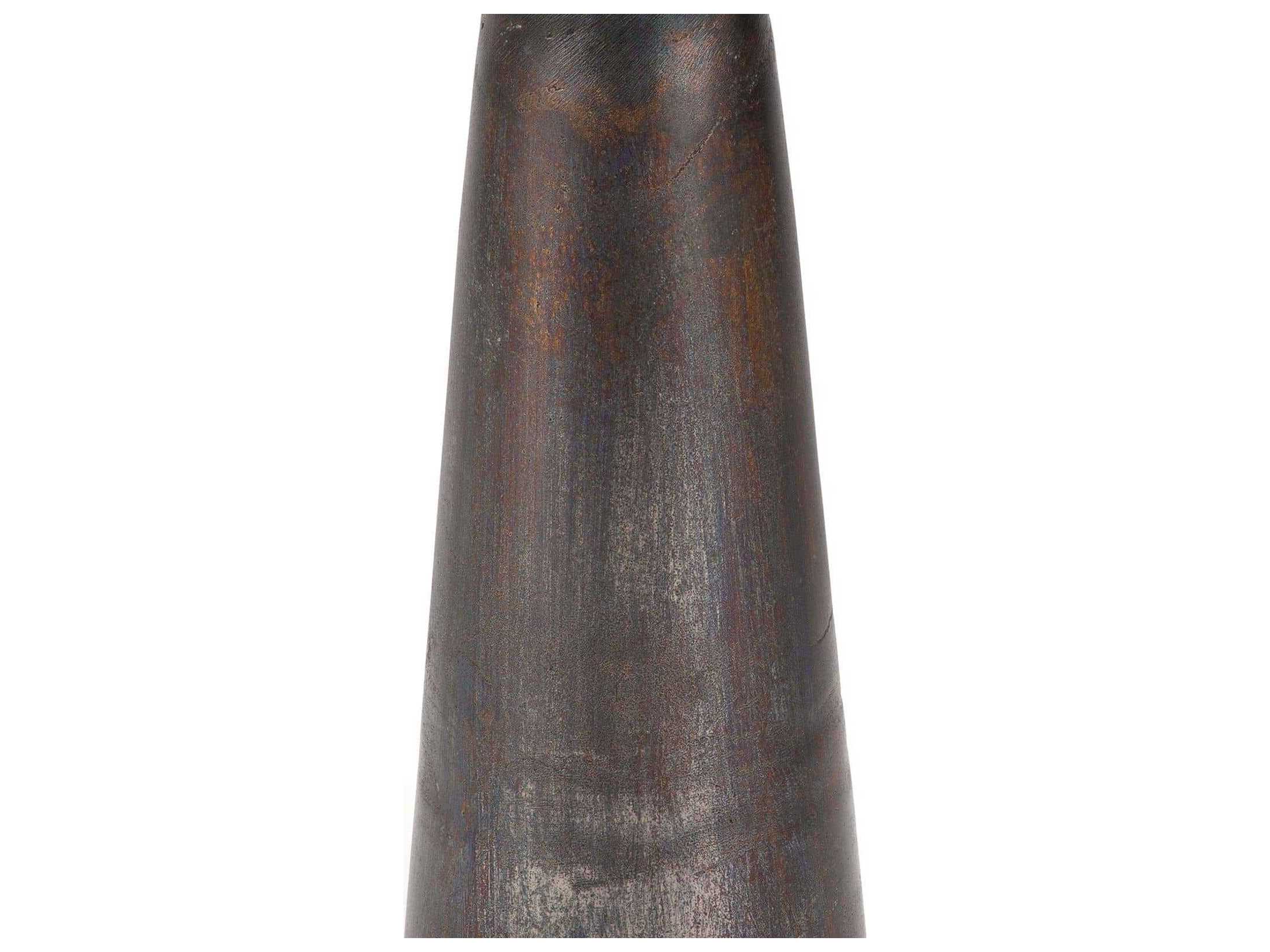 Regina Andrew Ellis Round Metal Blackened Iron End Table