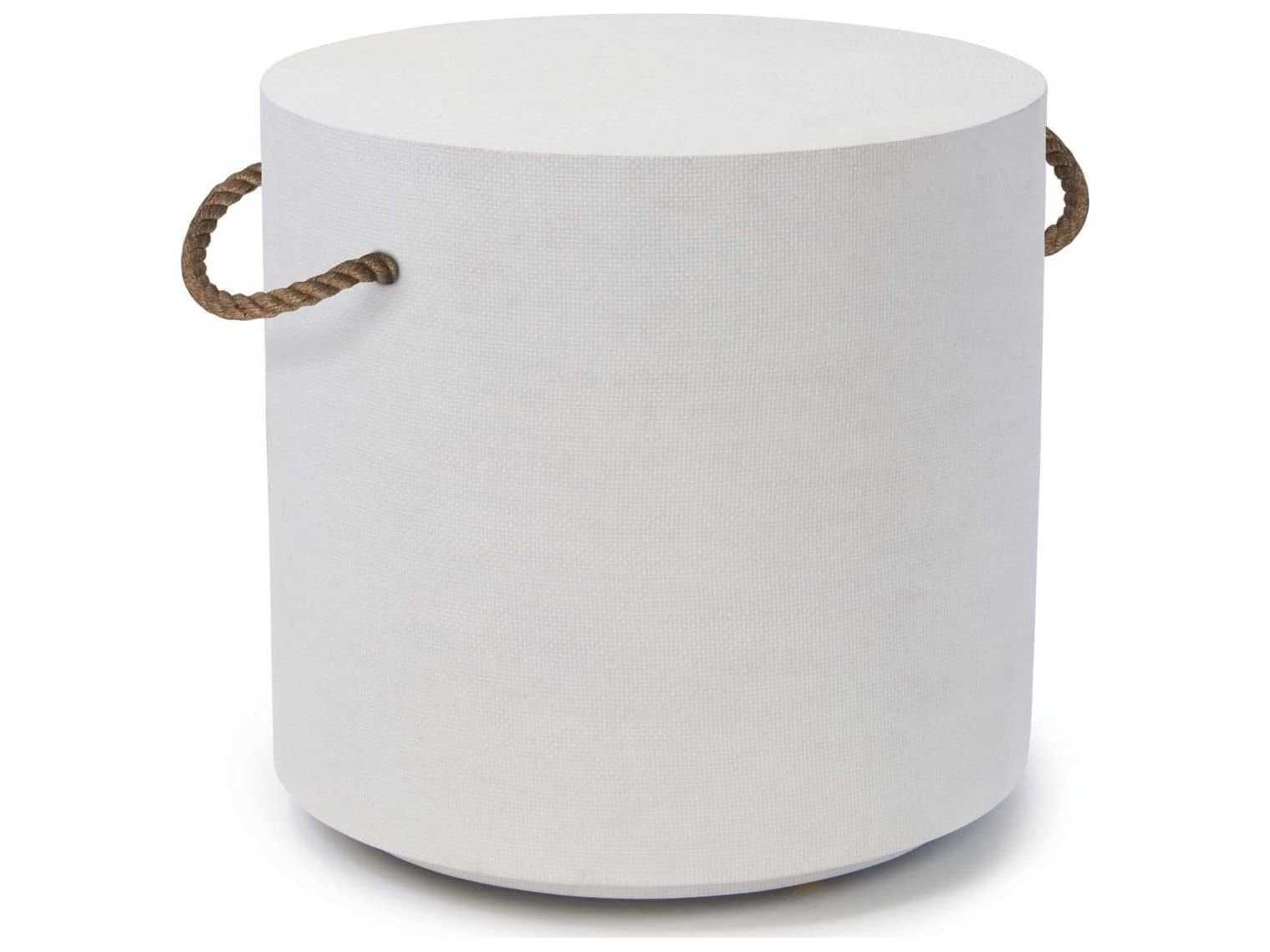 Regina Andrew Aegean Round White End Table