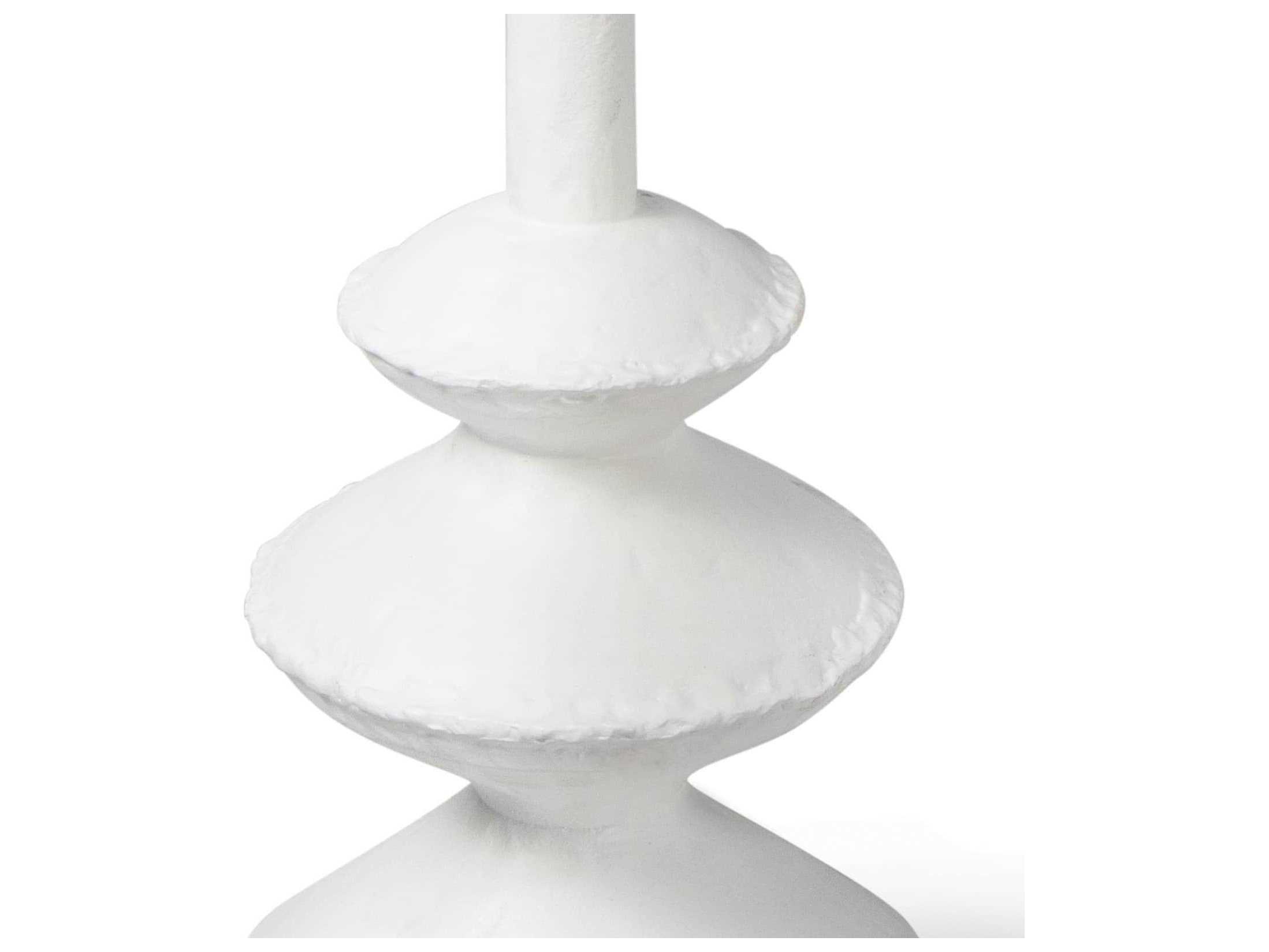 Regina Andrew Hope Round Metal White End Table