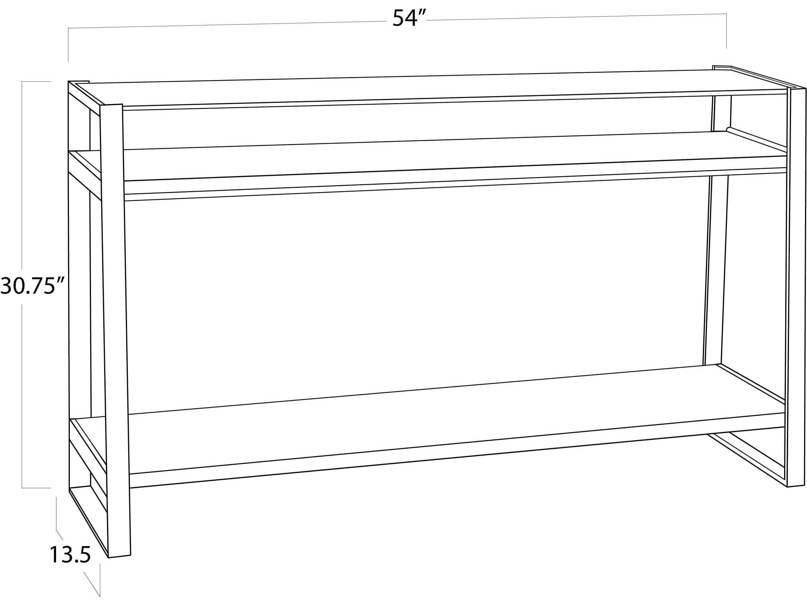 Regina Andrew Andres Rectangular Glass Brass Console Table