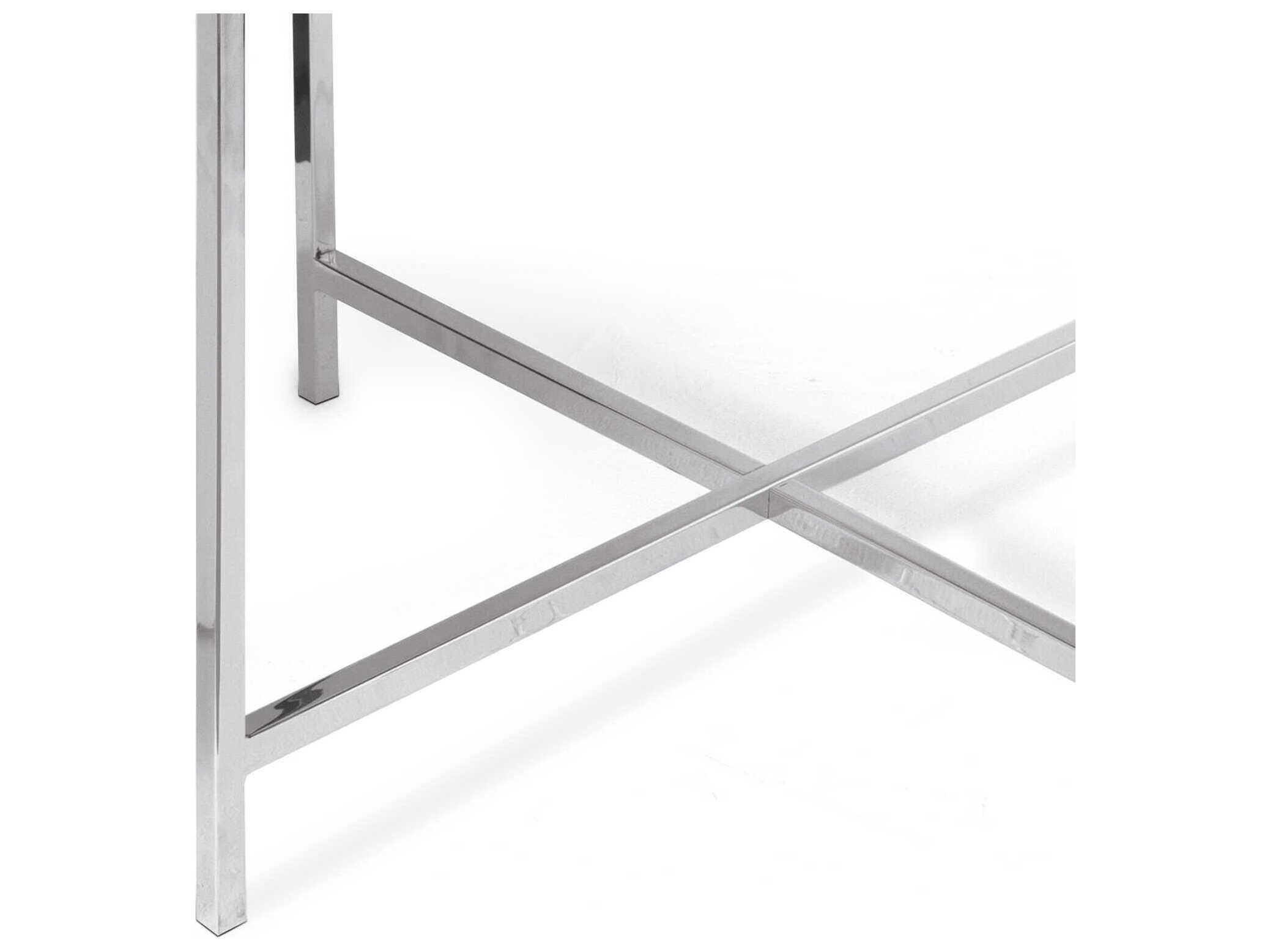 Regina Andrew Derby Round Leather Blue End Table