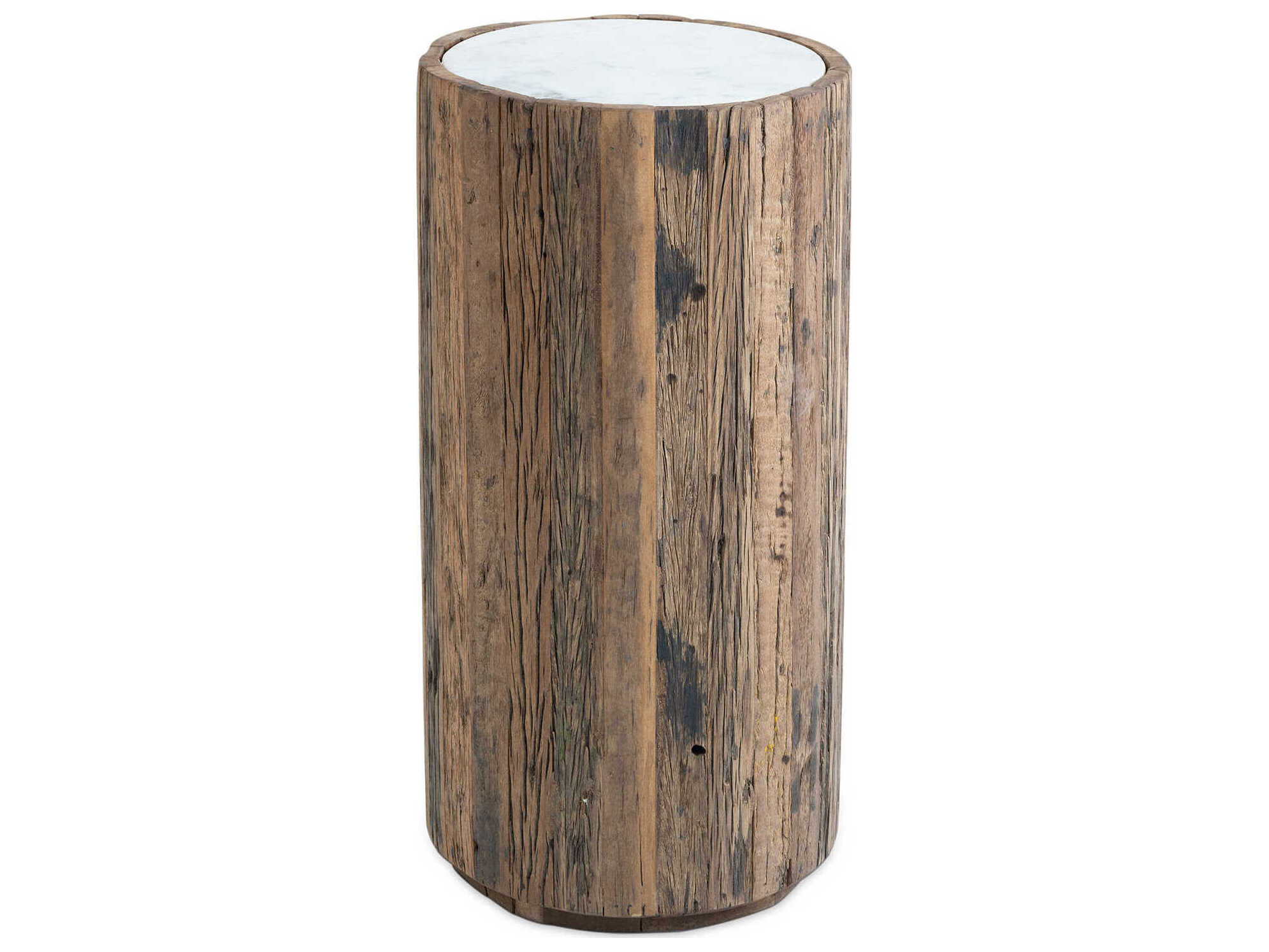 Regina Andrew Eli Round Marble Natural End Table