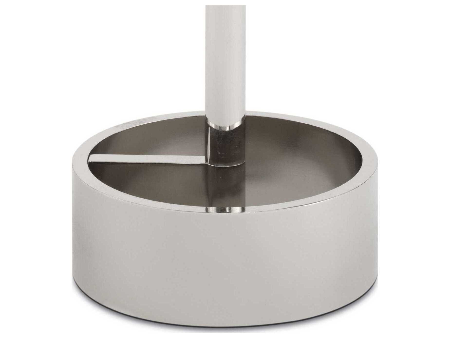 Regina Andrew Myles Round Marble White Oil Rubbed Bronze End Table