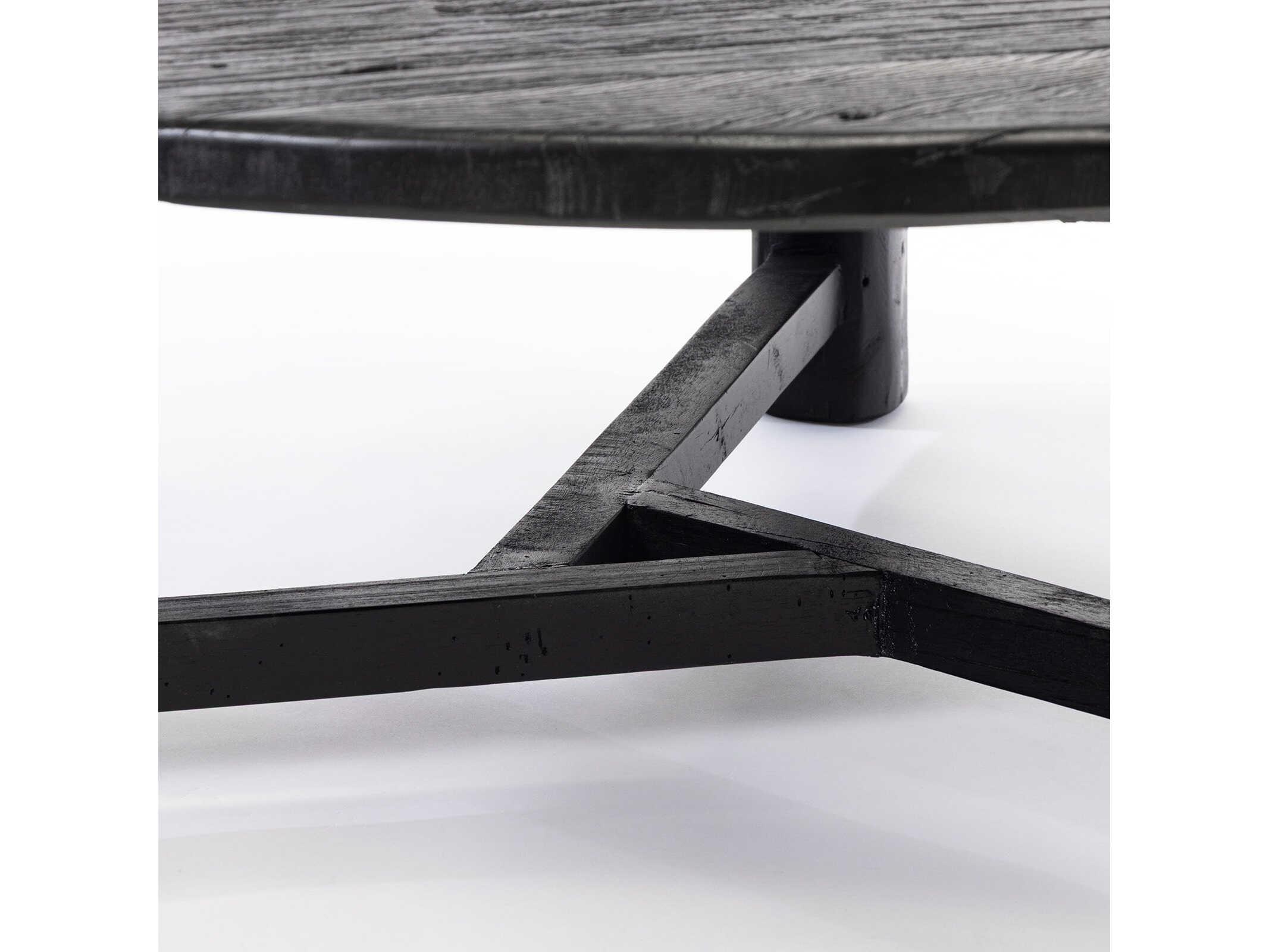 Regina Andrew Sonoma Round Wood Black Coffee Table