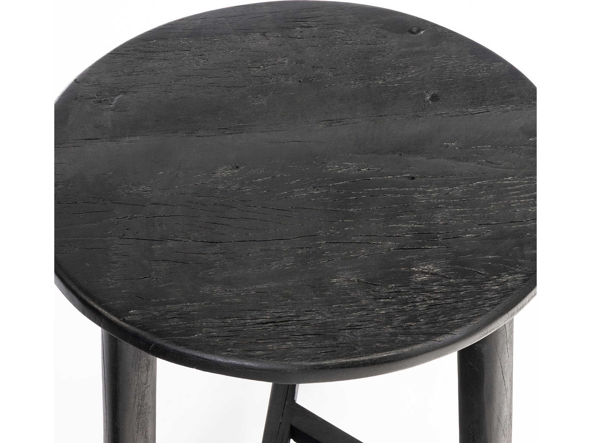 Regina Andrew Sonoma Round Wood Black End Table