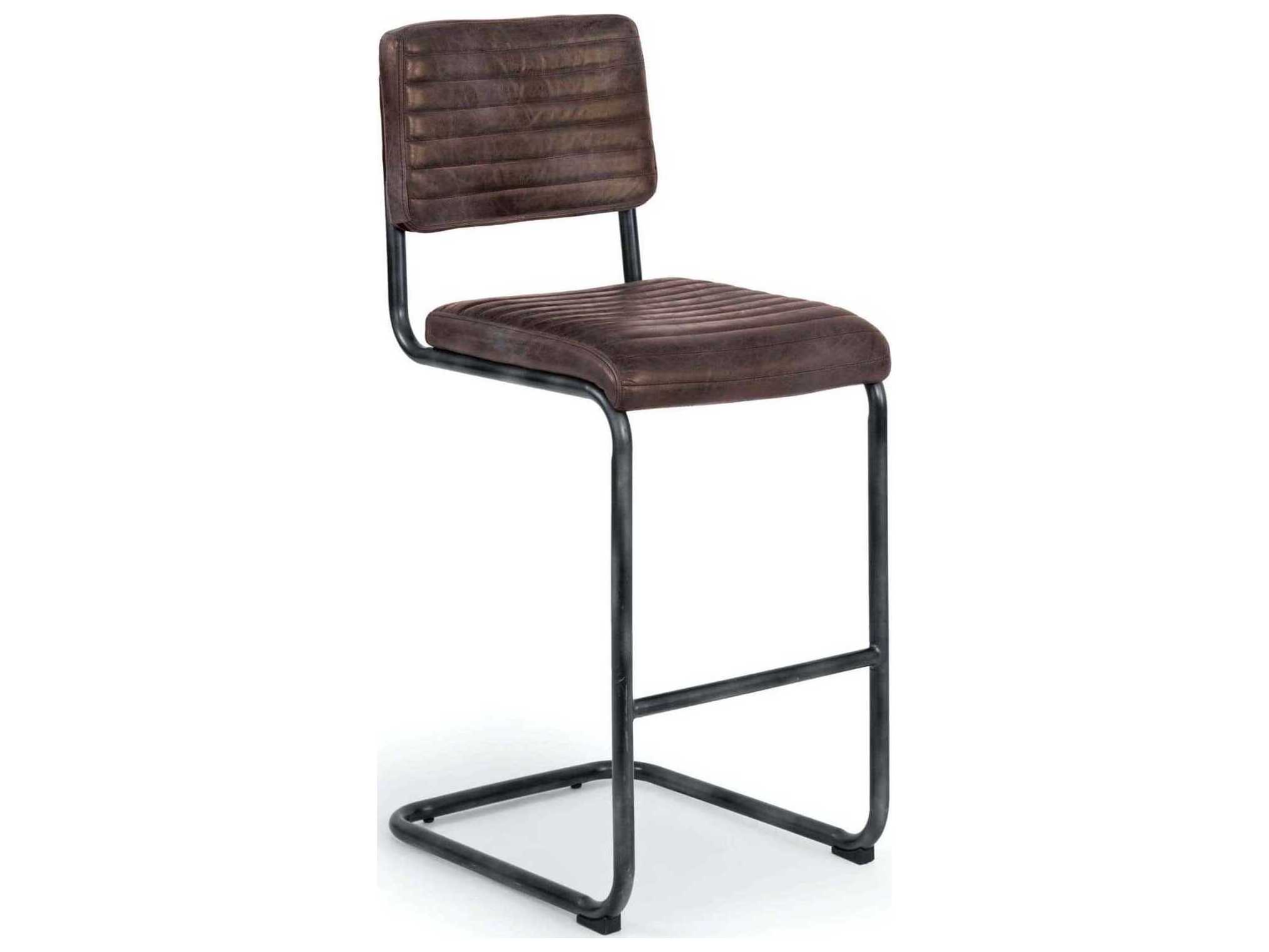 Regina Andrew Dylan Leather Brown Bar Stool