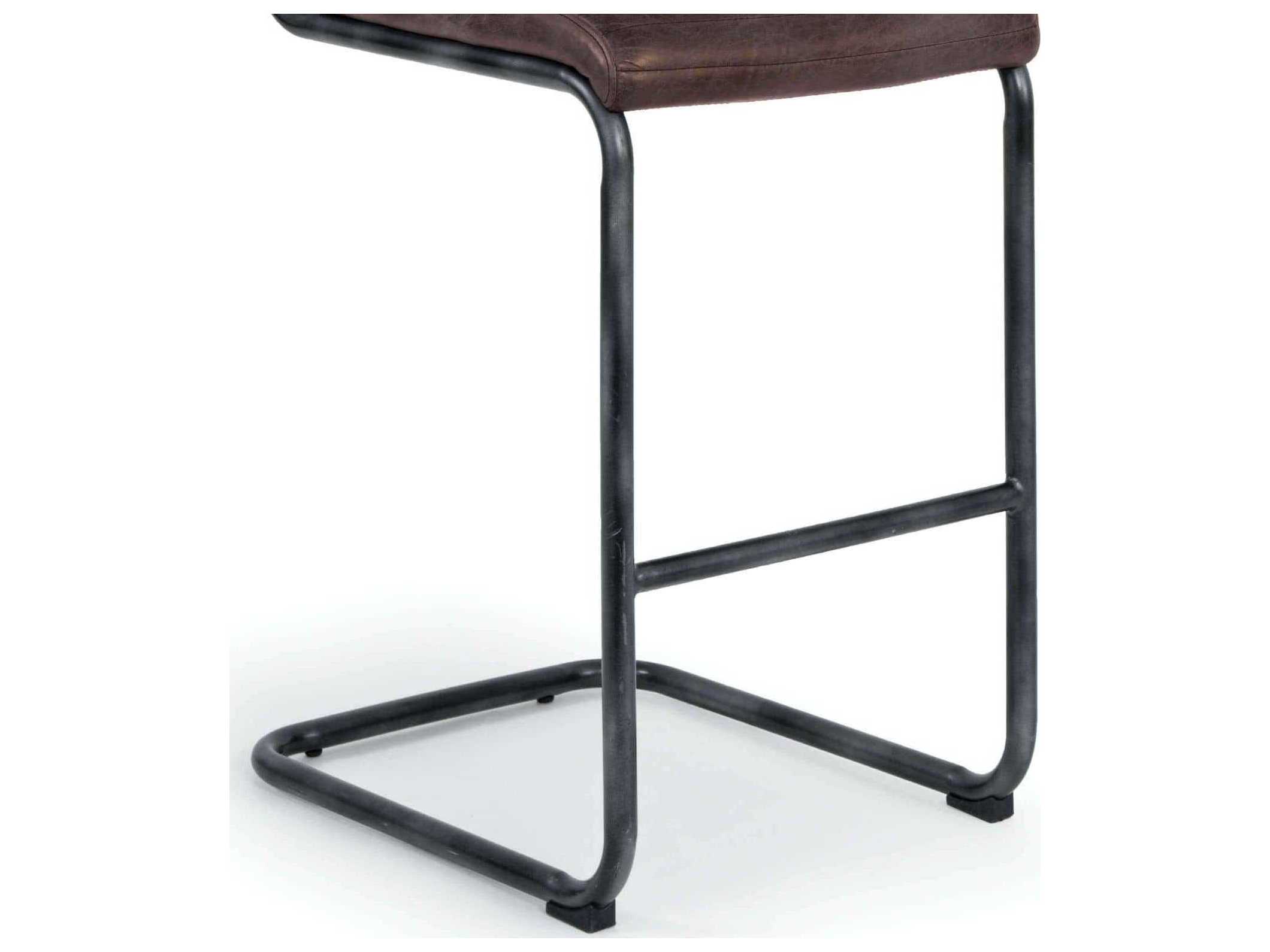 Regina Andrew Dylan Leather Brown Bar Stool