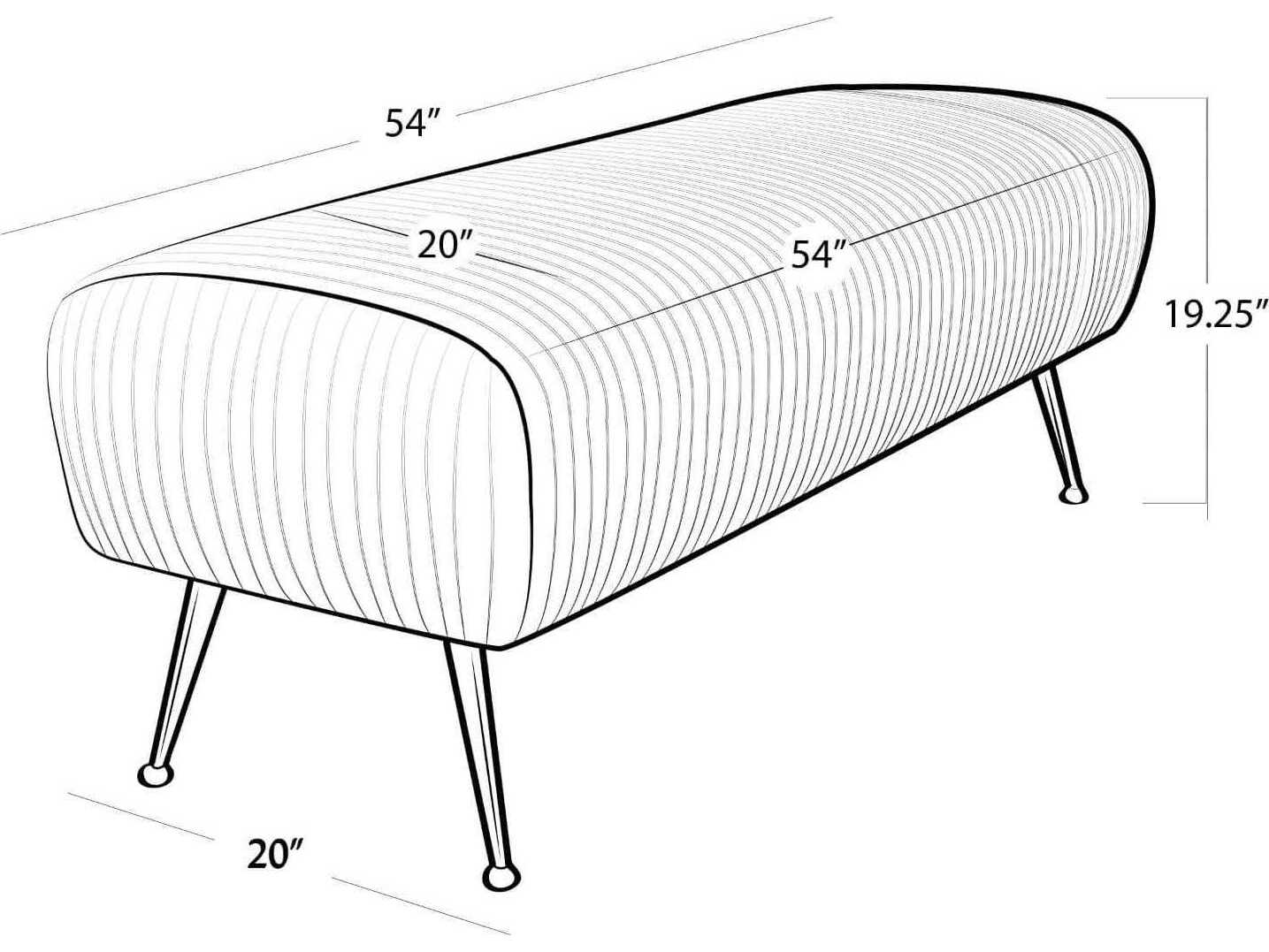 Regina Andrew Beretta Top Grain Leather Black Upholstered Accent Bench