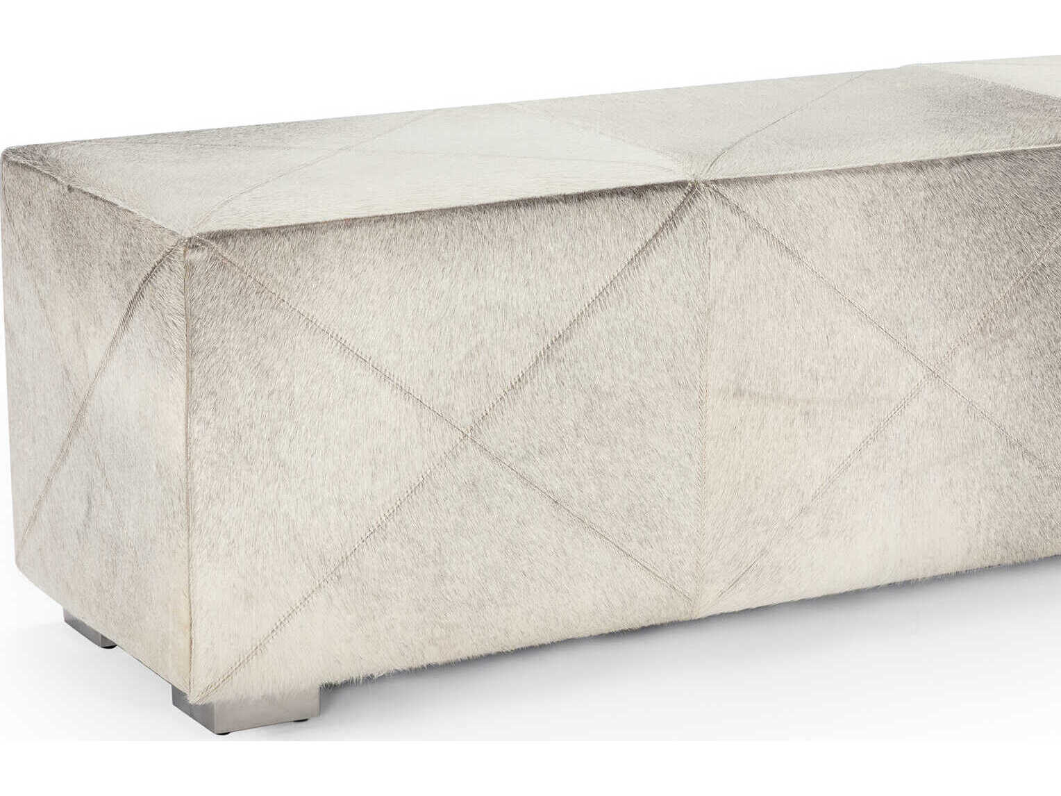 Regina Andrew Brooks Grey Leather Accent Bench