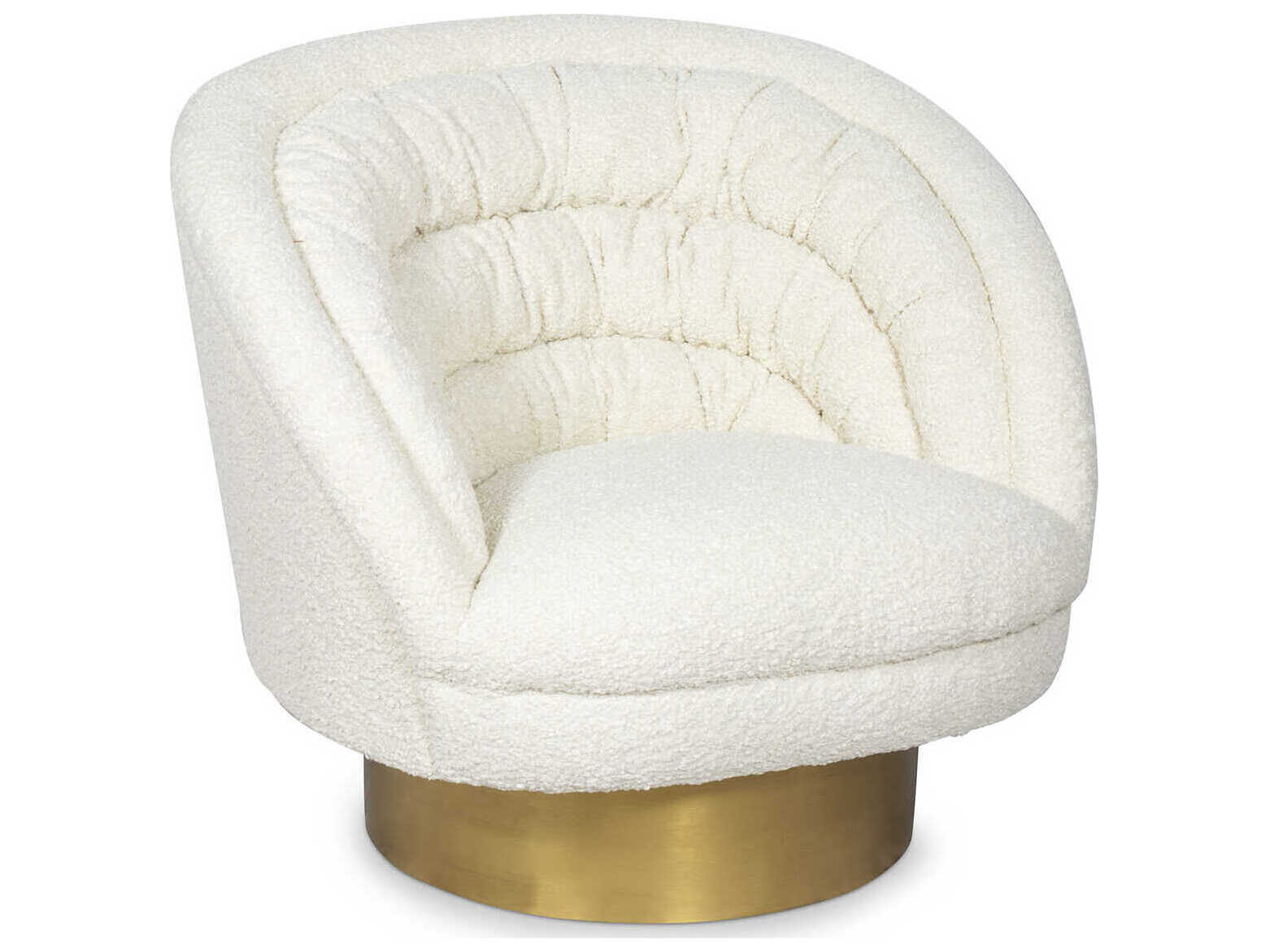 Regina Andrew Gigi White Fabric Accent Chair