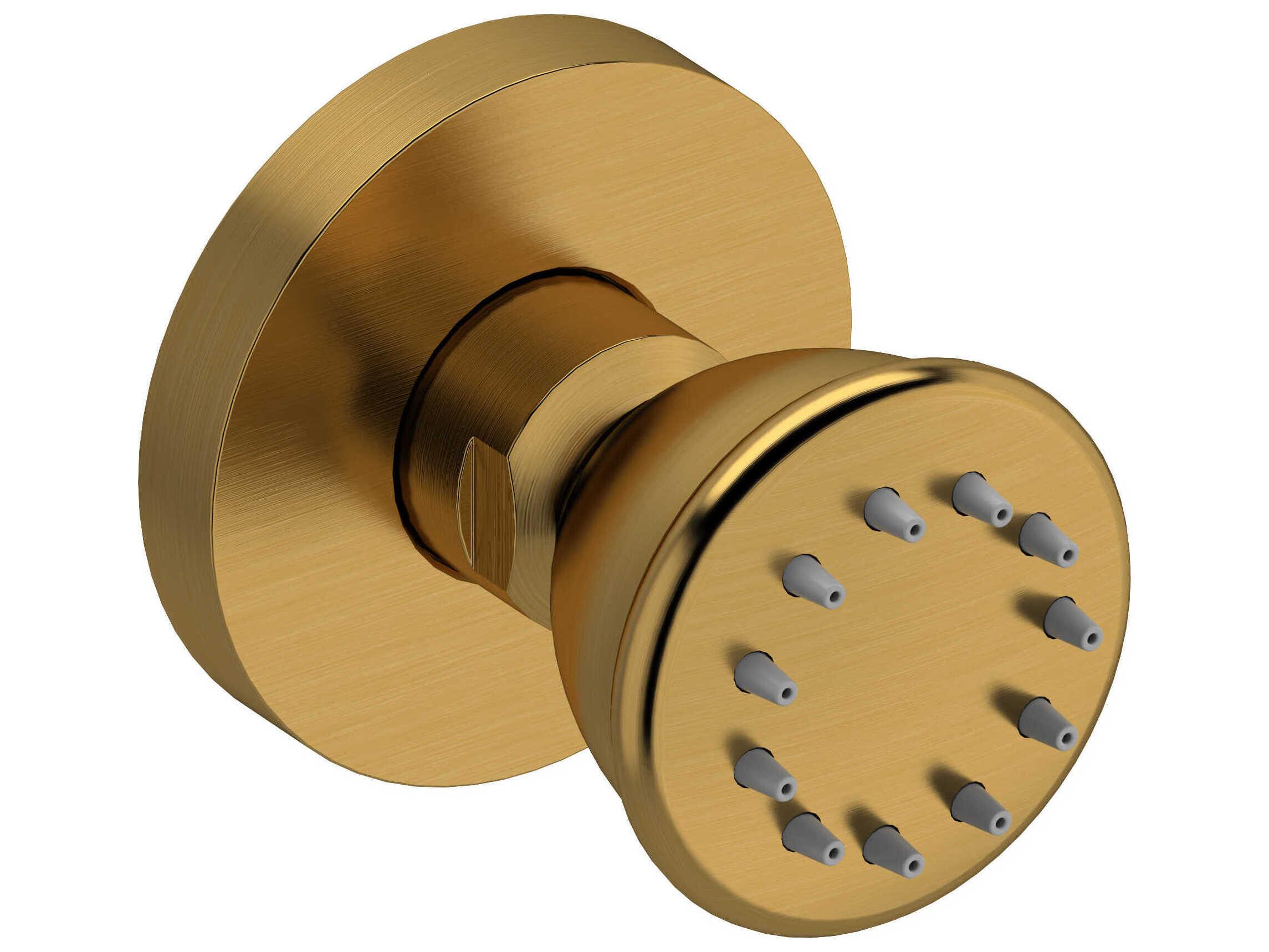 Riobel Brushed Gold Single Function Body Spray