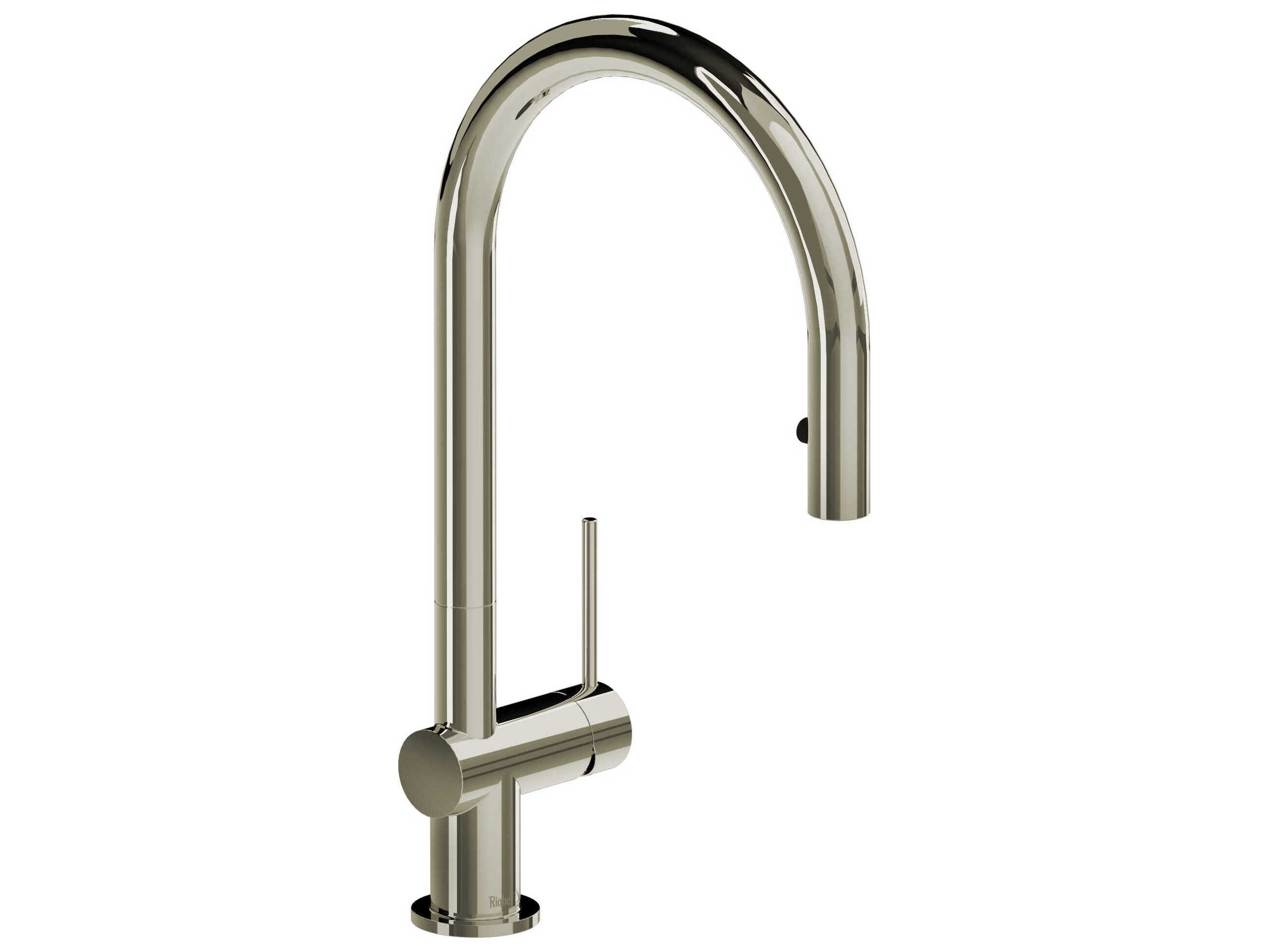 Riobel Azure Polished Nickel Pull-Down Kitchen Faucet with Single Spray