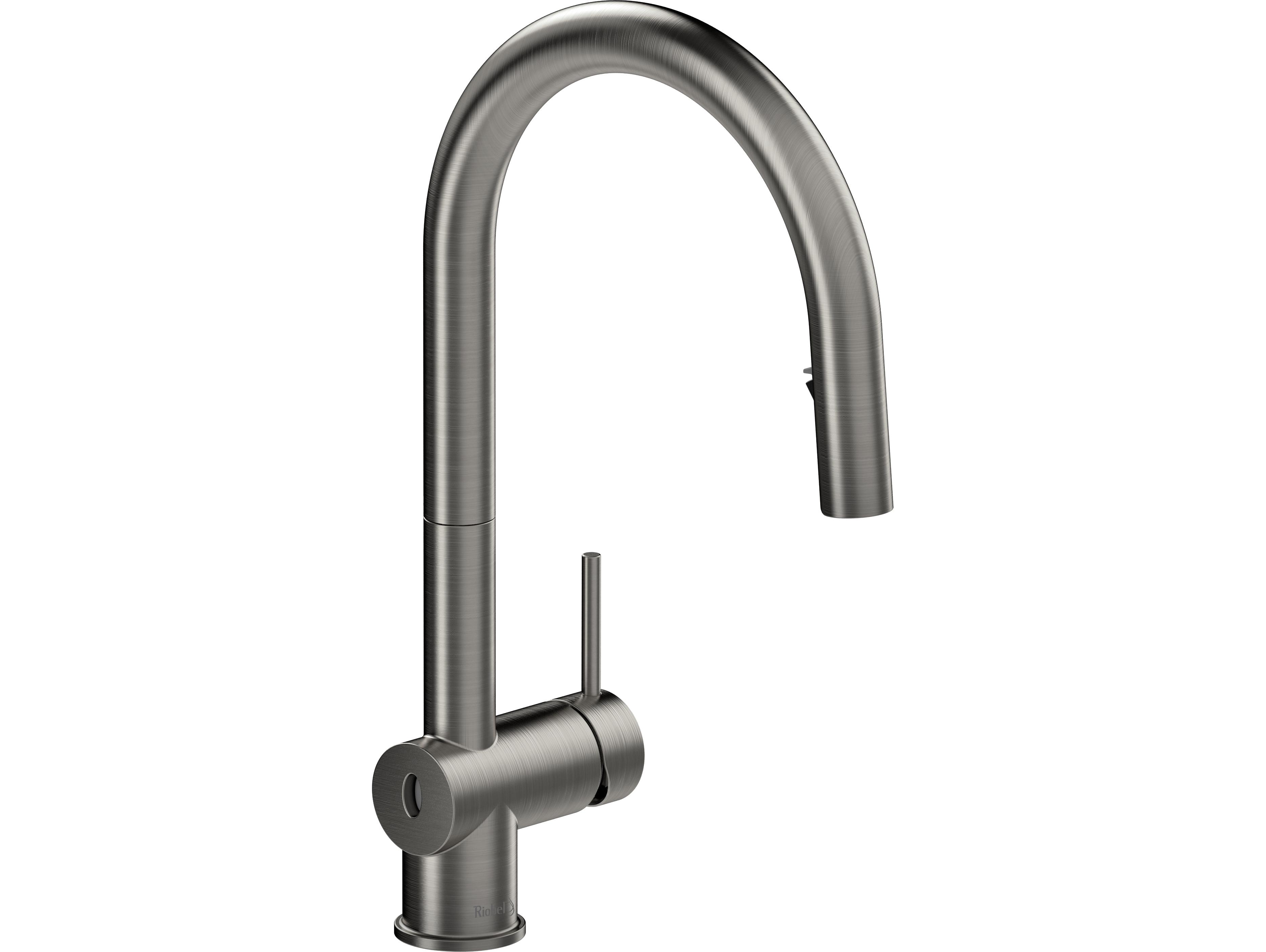 Riobel Azure Pull-Down Touchless Kitchen Faucet with C-Spout