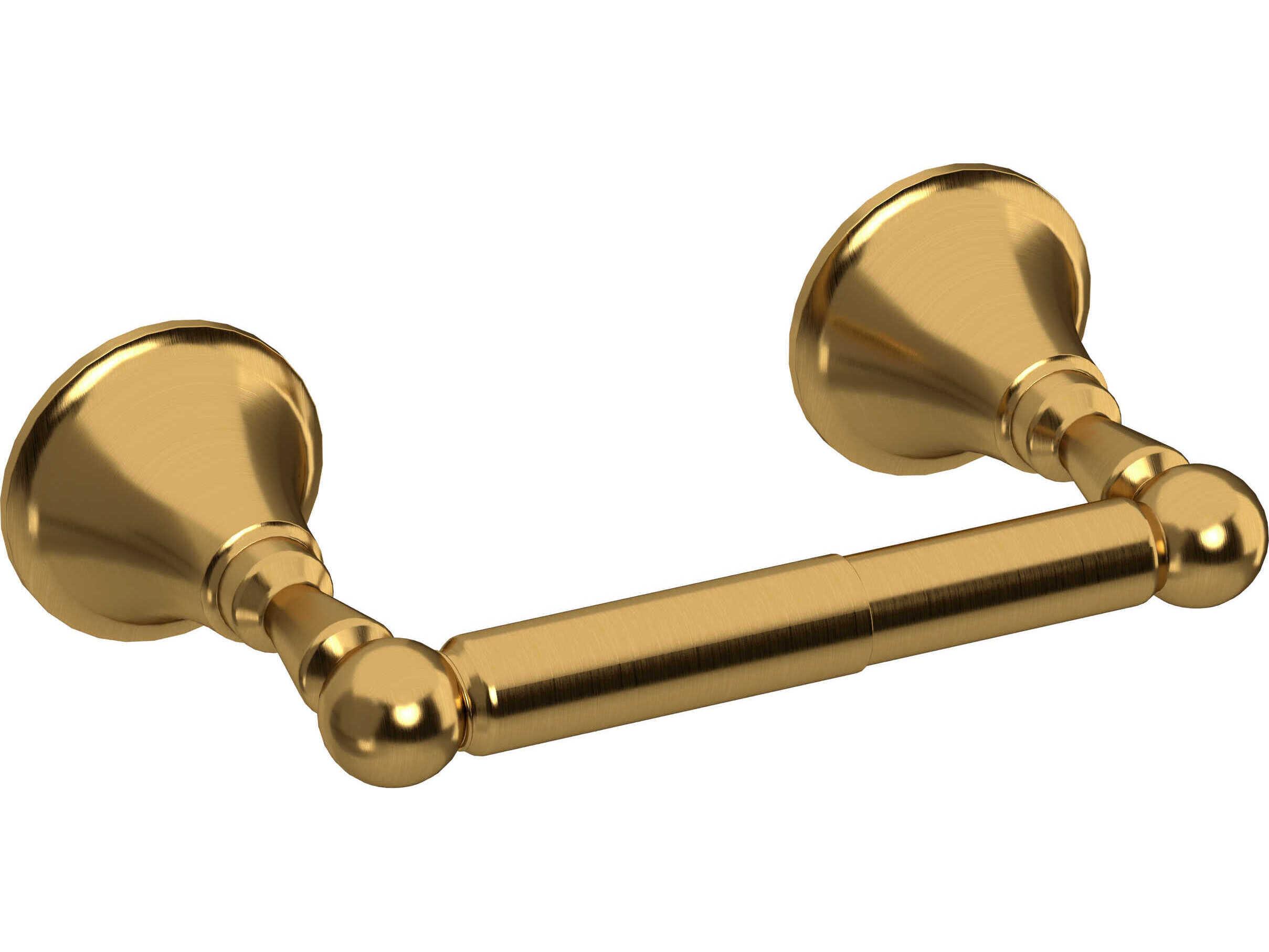 Riobel Momenti Brushed Gold Toilet Paper Holder