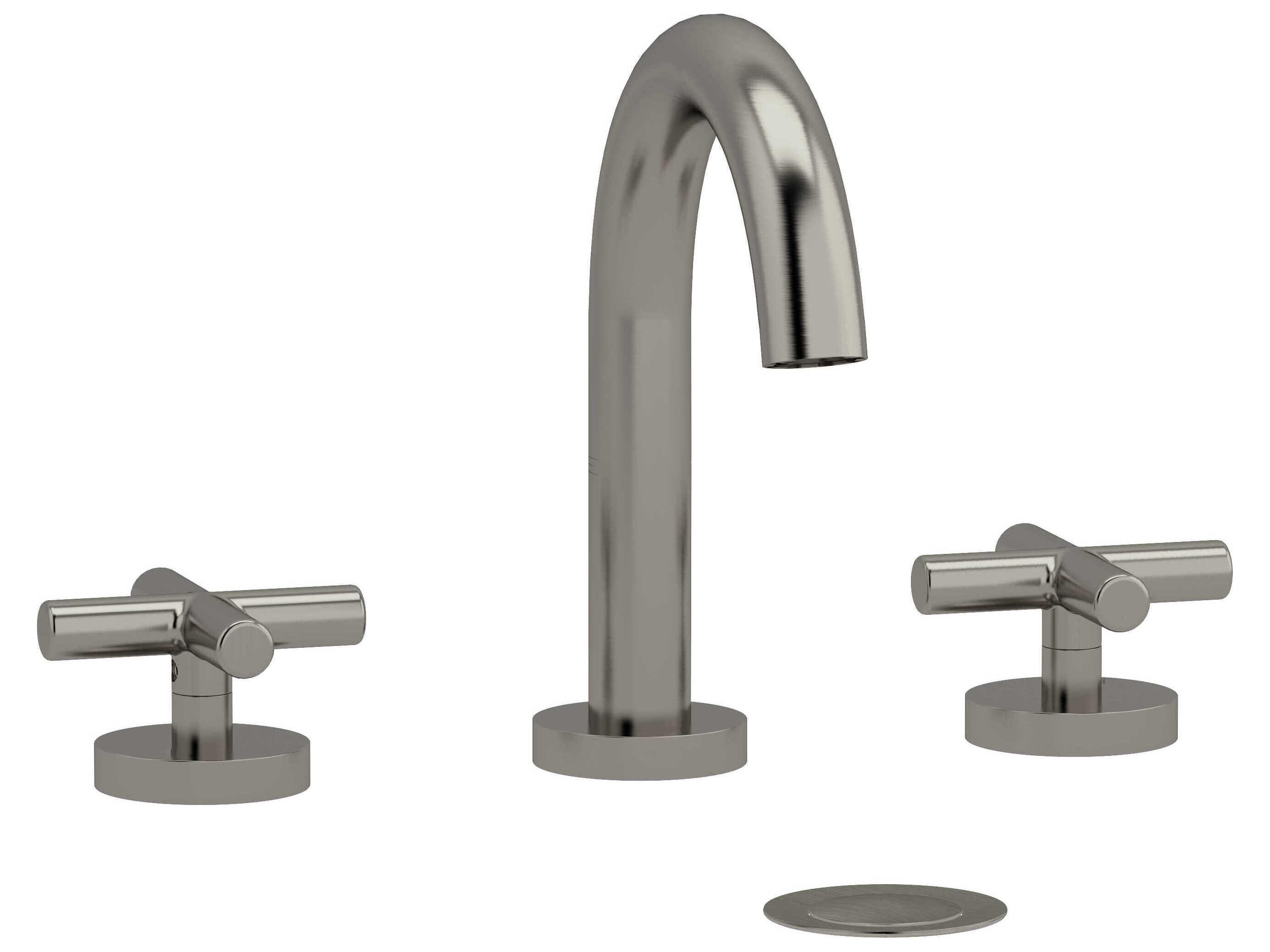 Riobel Riu Brushed Nickel Widespread Lavatory Faucet with C-Spout