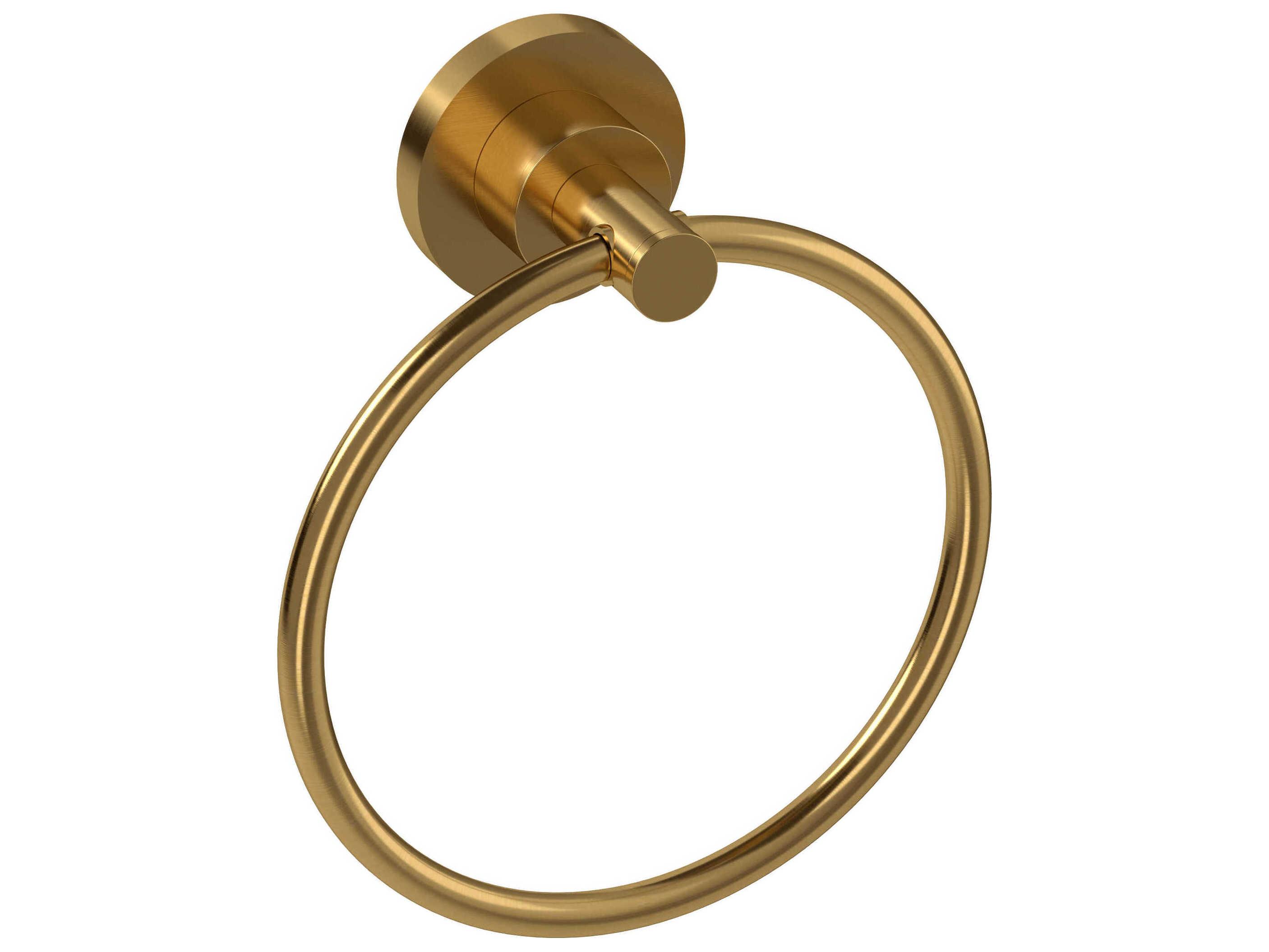Riobel Star Brushed Gold Towel Ring