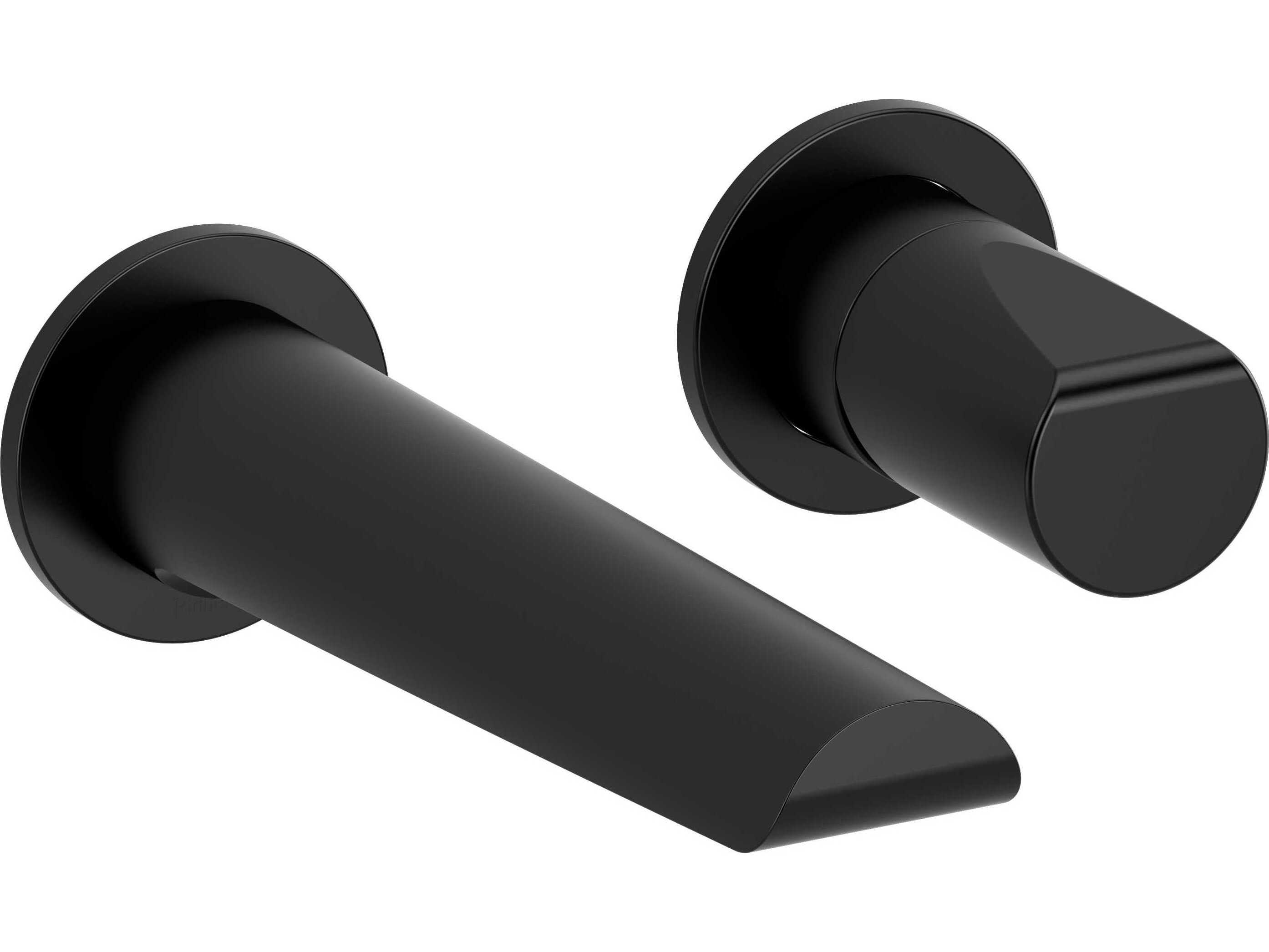 Riobel Parabola Black Wall Mount Lavatory Faucet Trim