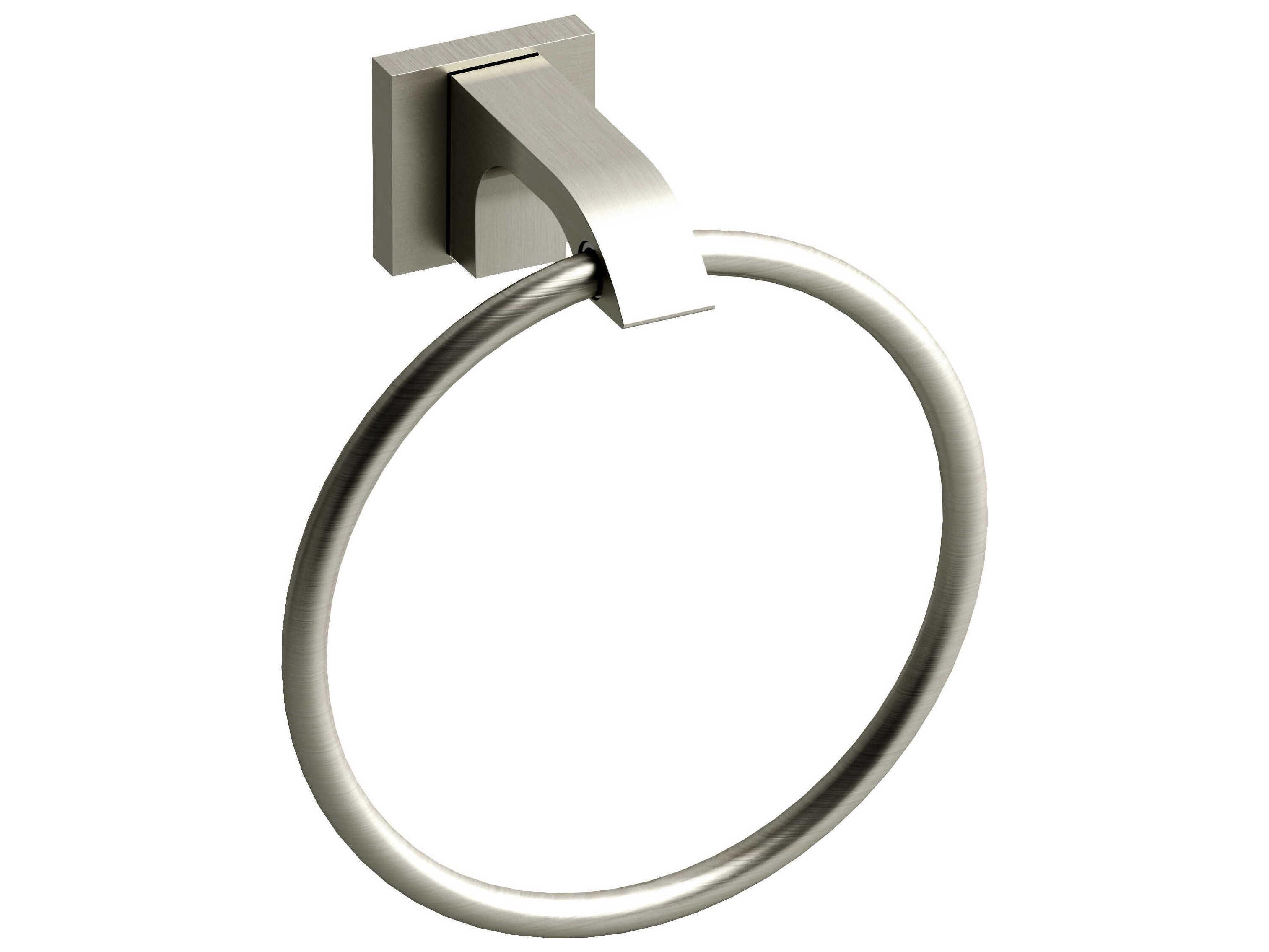 Riobel Zendo Brushed Nickel Towel Ring
