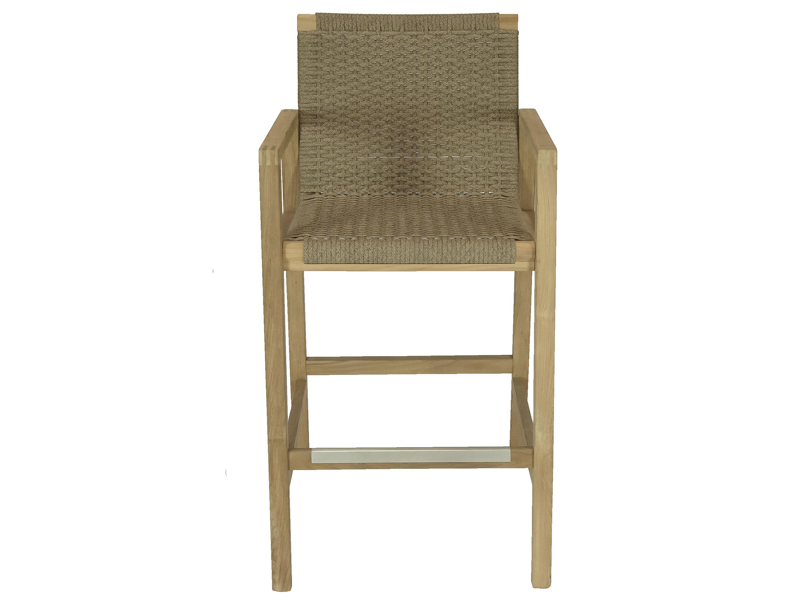 Royal Teak Collection Admiral Bar Height Arm Patio Chair