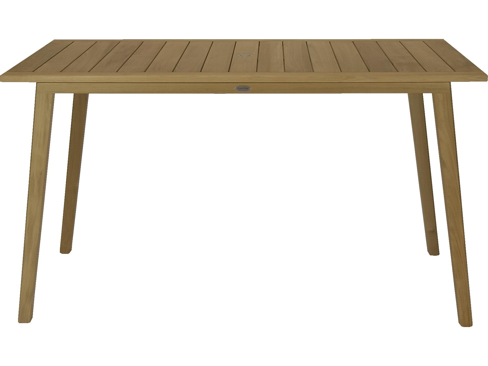 Royal Teak Collection Admiral Rectangular Outdoor Patio Bar Table