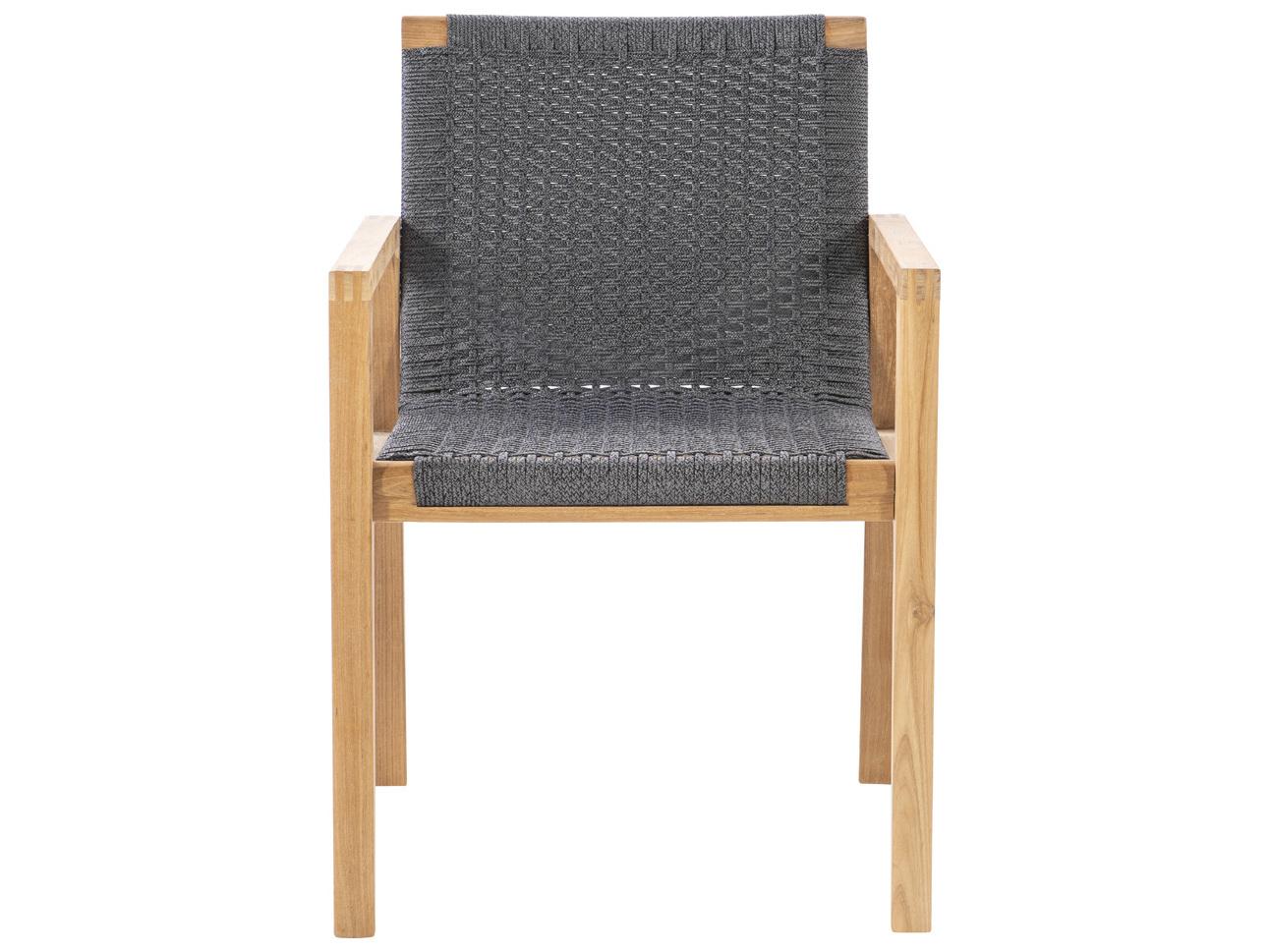 Royal Teak Collection Admiral Dining Chair in Charcoal