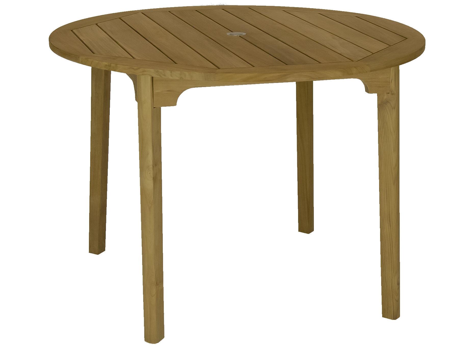 Royal Teak Collection Admiral Round Outdoor Patio Dining Table